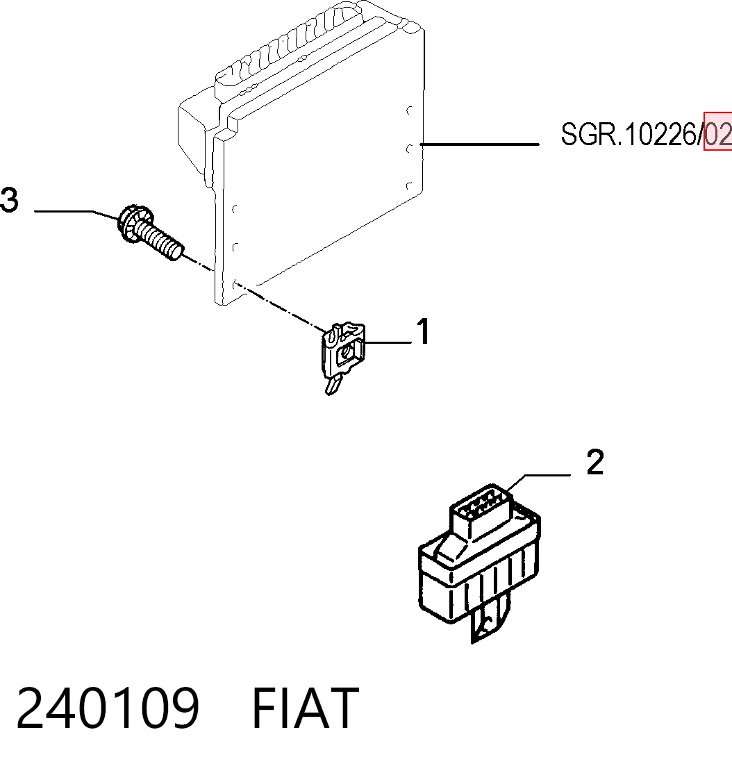 240109 Fiat/Alfa/Lancia Реле электробензонасоса