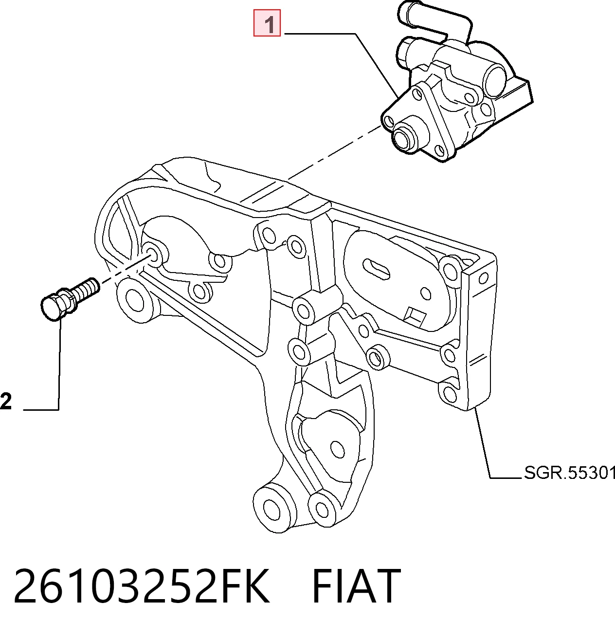 ГУР руля на Alfa Romeo 156  932