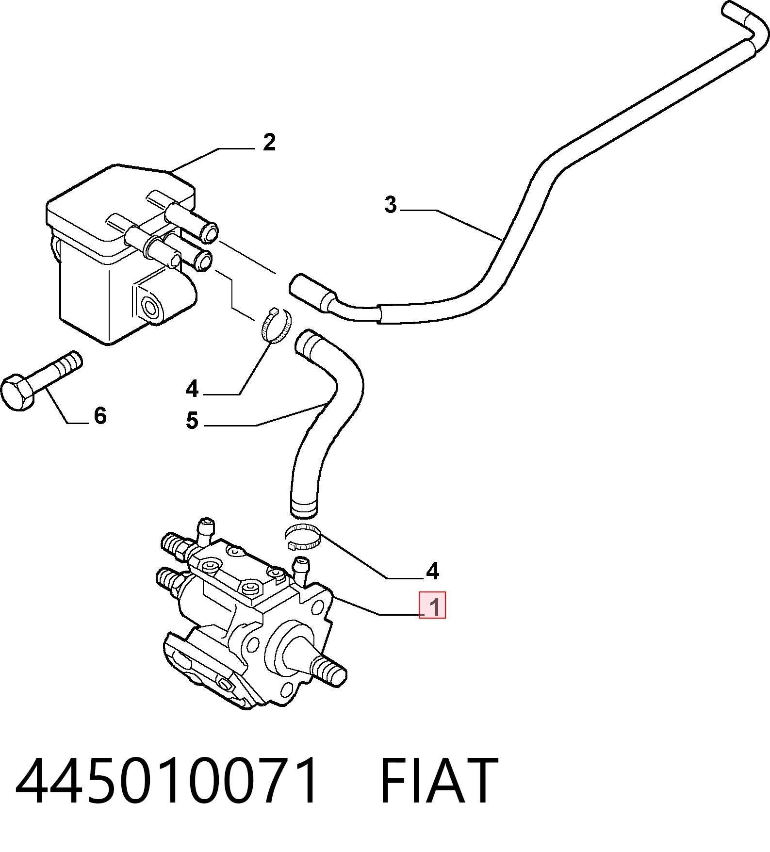 445010071 Fiat/Alfa/Lancia Насос топливный высокого давления (ТНВД)