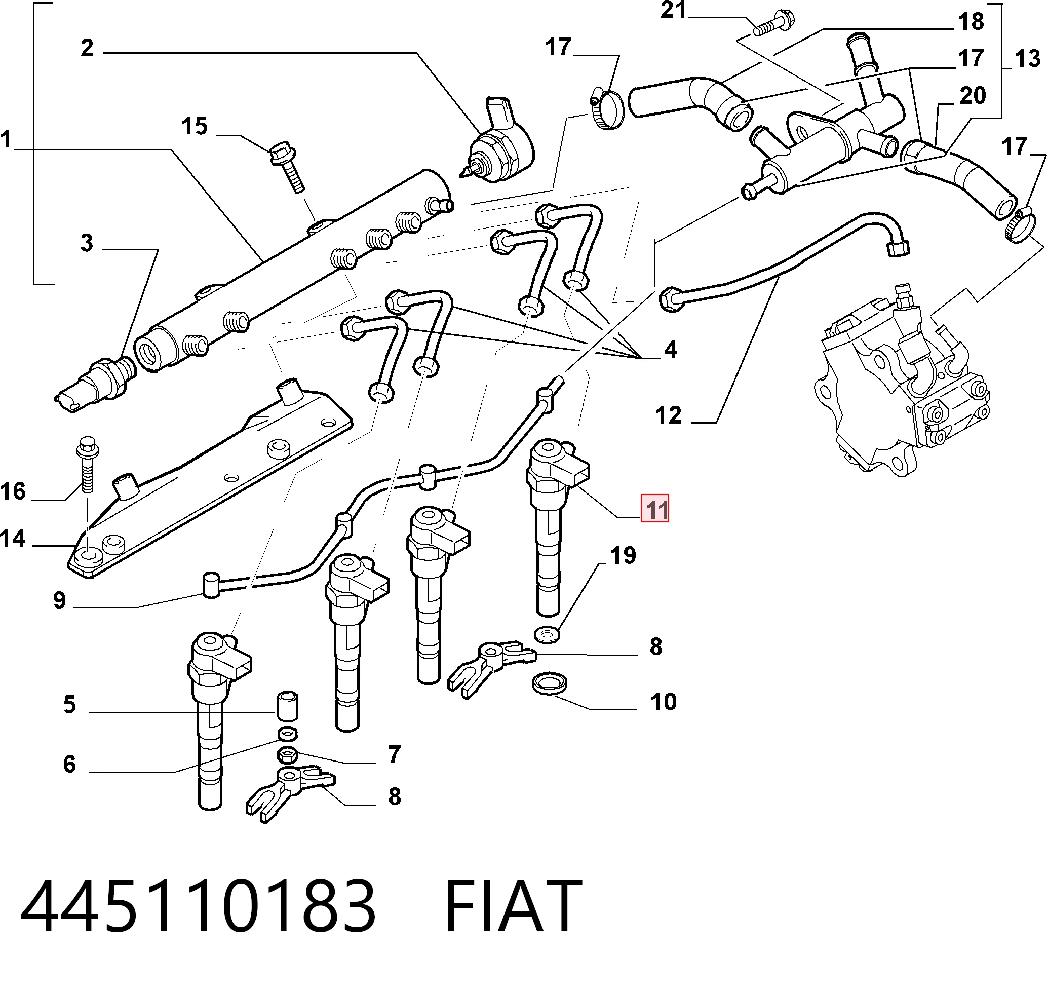 Топливные форсунки 5821098 General Motors