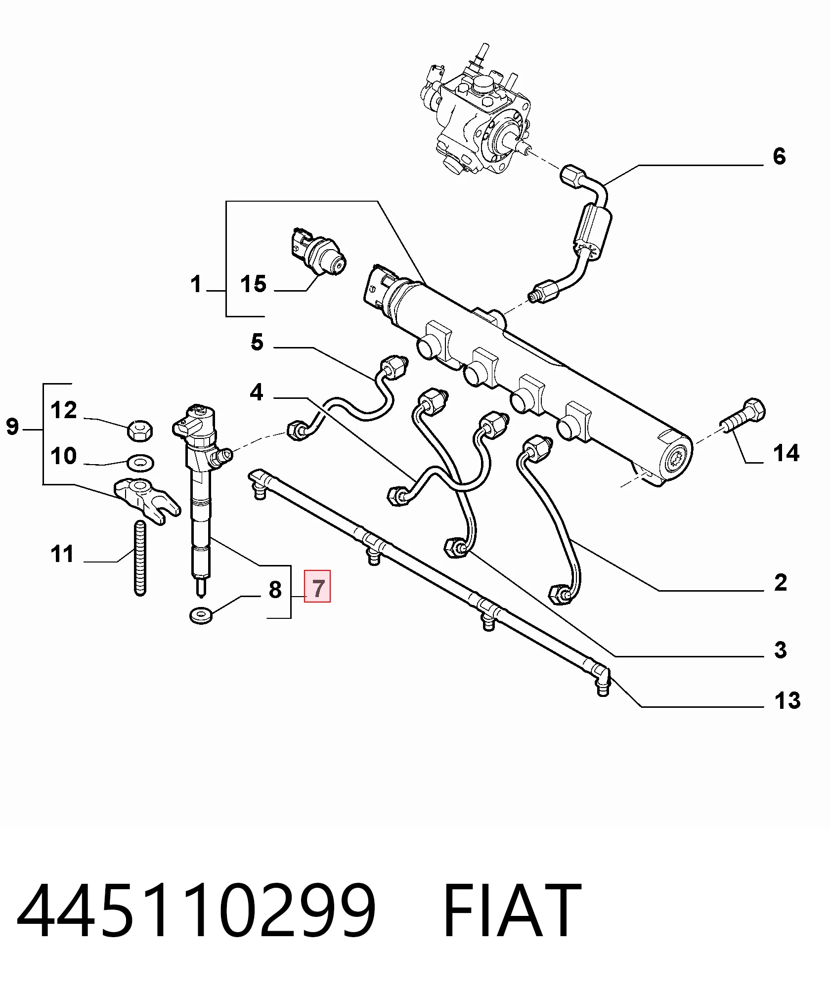 445110299 Fiat/Alfa/Lancia Топливные форсунки