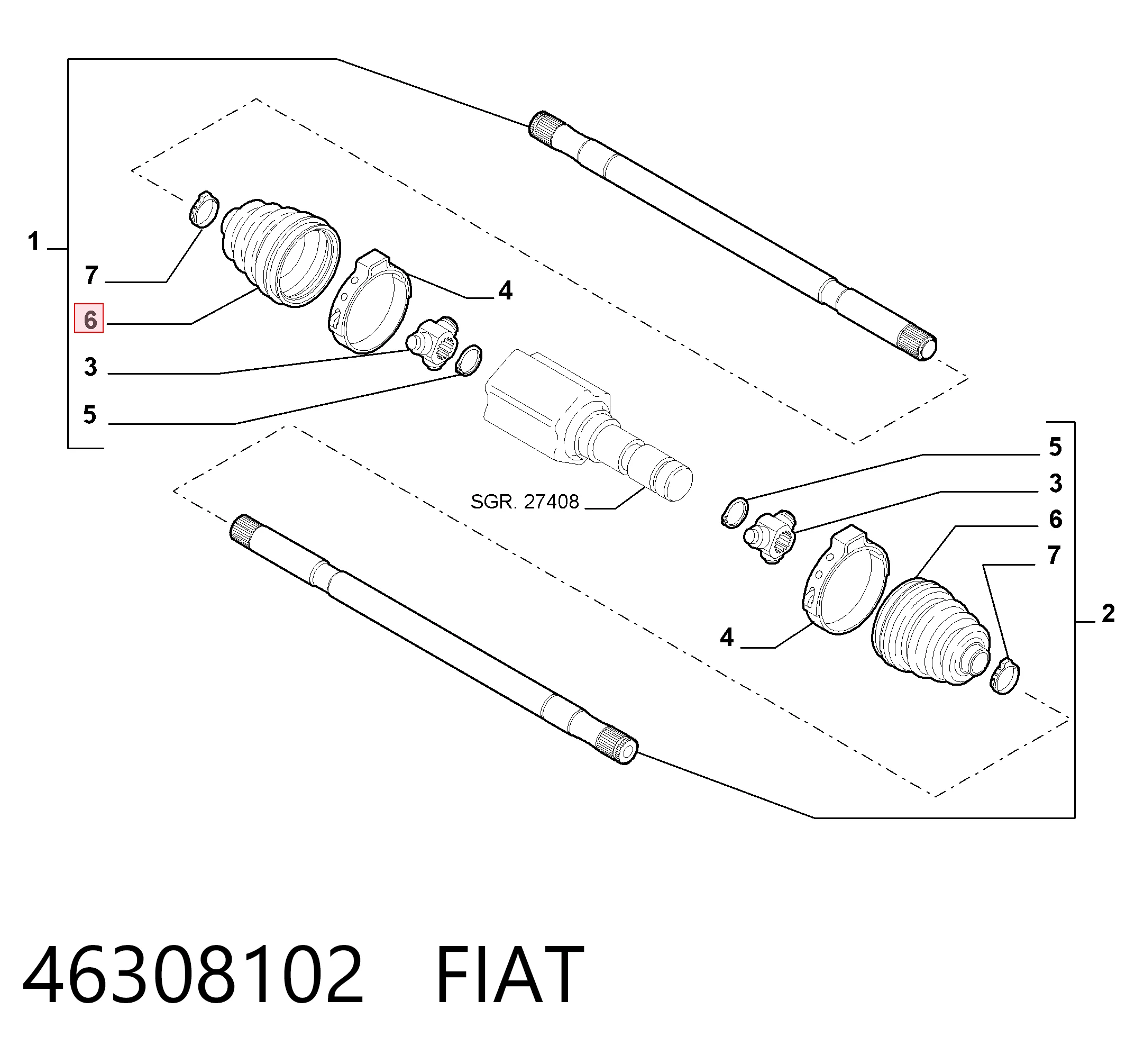 Пыльник ШРУСа внутренний 0443887F06000 Daihatsu
