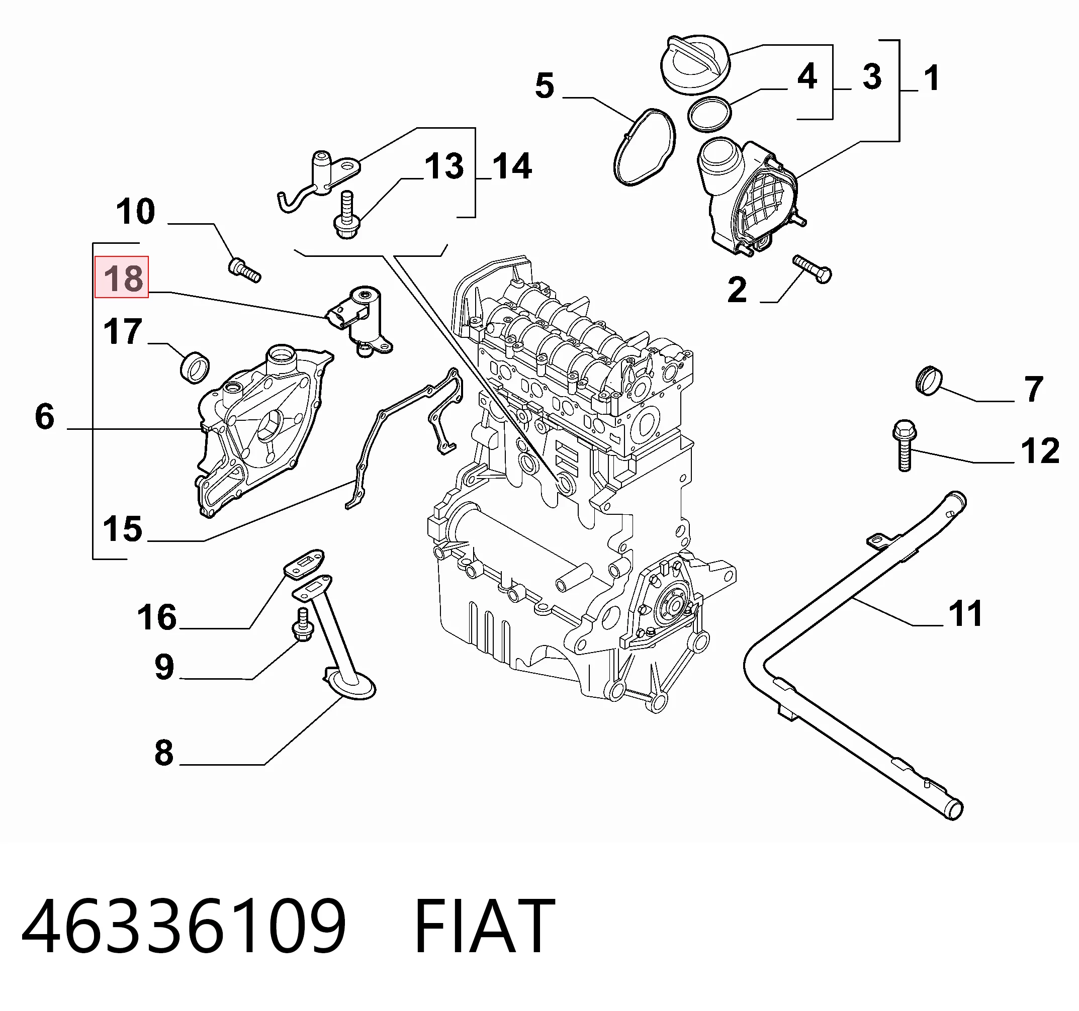 Клапан регулировки давления масла General Motors 55246162