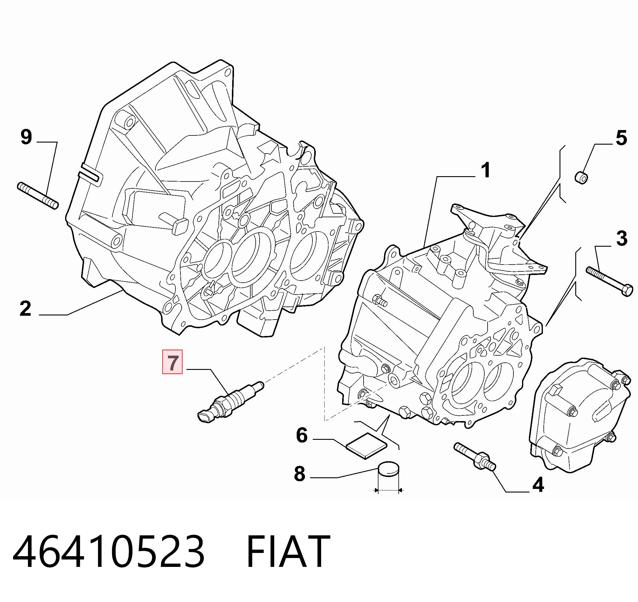 46410523 Fiat/Alfa/Lancia Датчик включения фонарей заднего хода