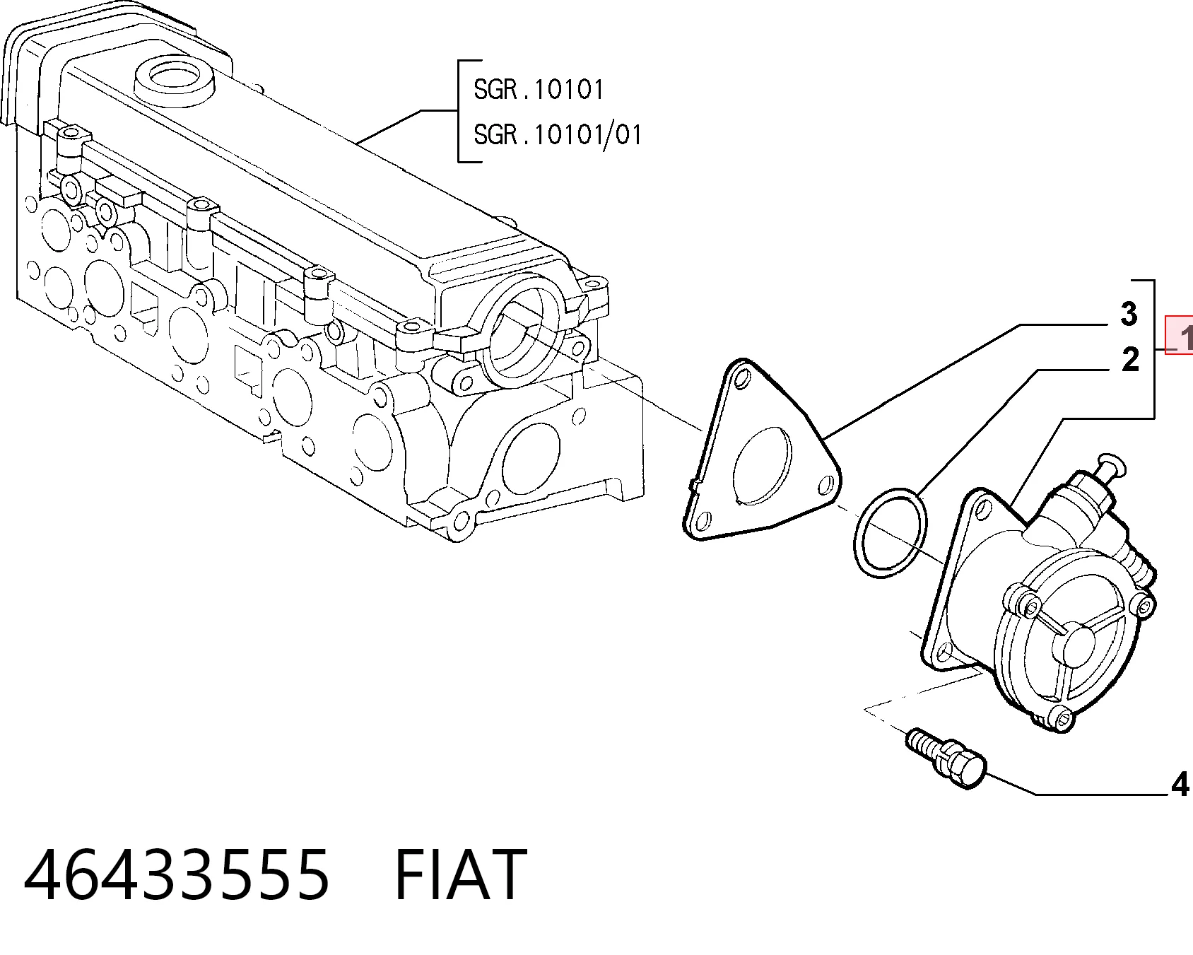 Вакуумный насос Fiat Marea универсал (185) (1996 - 2007) цена, от 38.01 USD