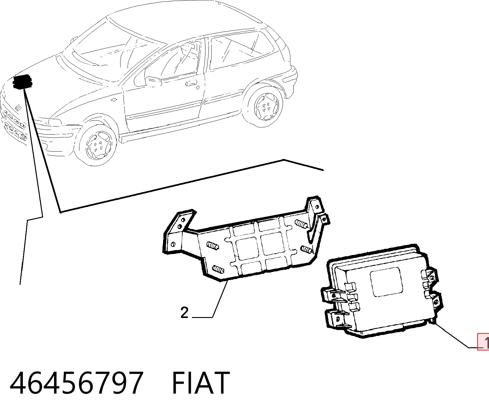 Мозги двигателя на Fiat Punto I 176