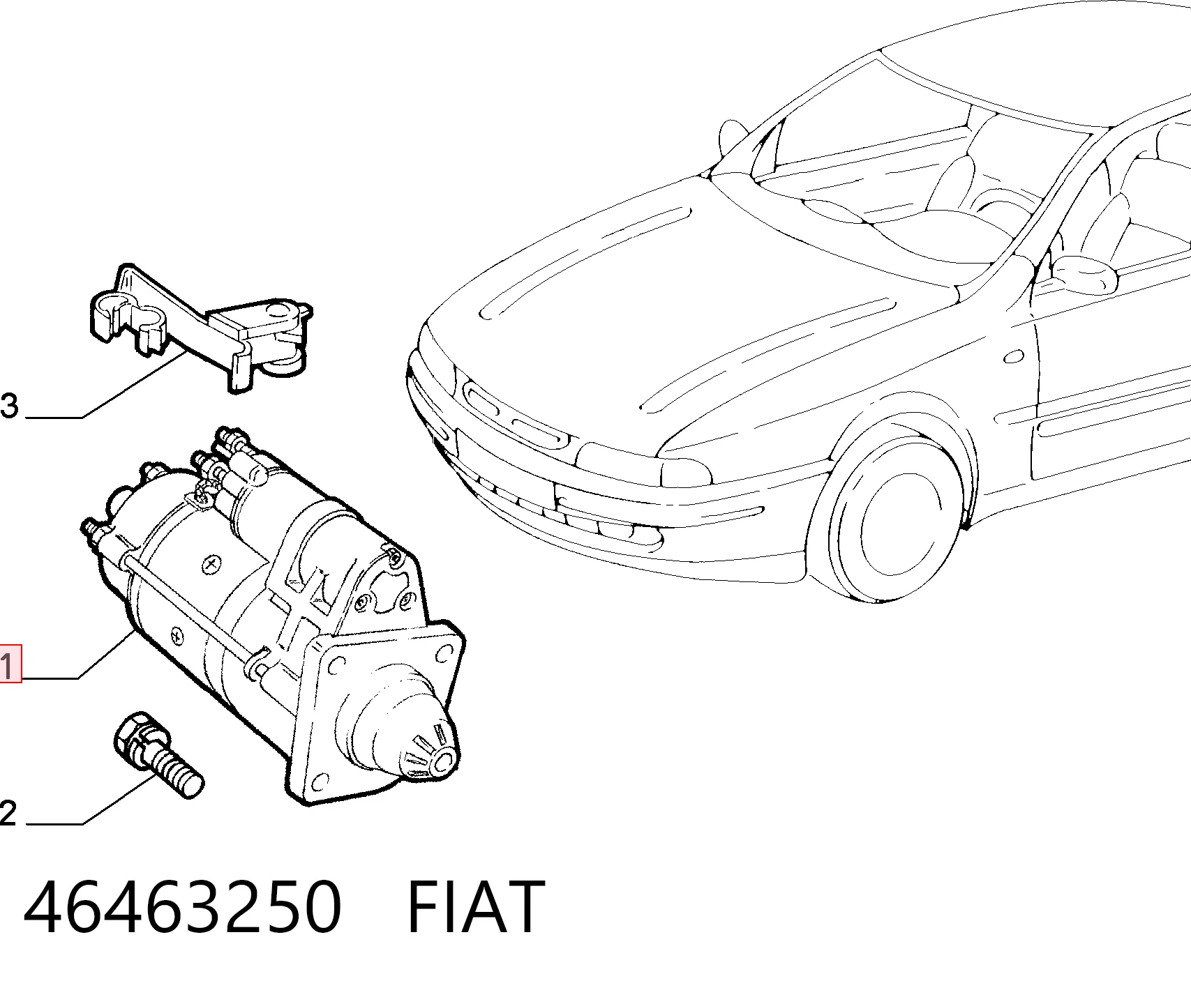 Стартер Fiat Marea универсал (185) (1996 - 2007) цена, от 82.35 USD