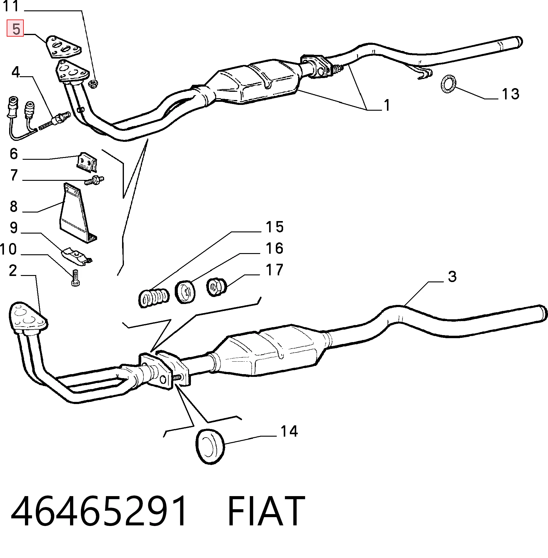 Прокладки выхлопной системы Fiat Albea седан (172) (2002 - 2011) цена, от 1.73 USD