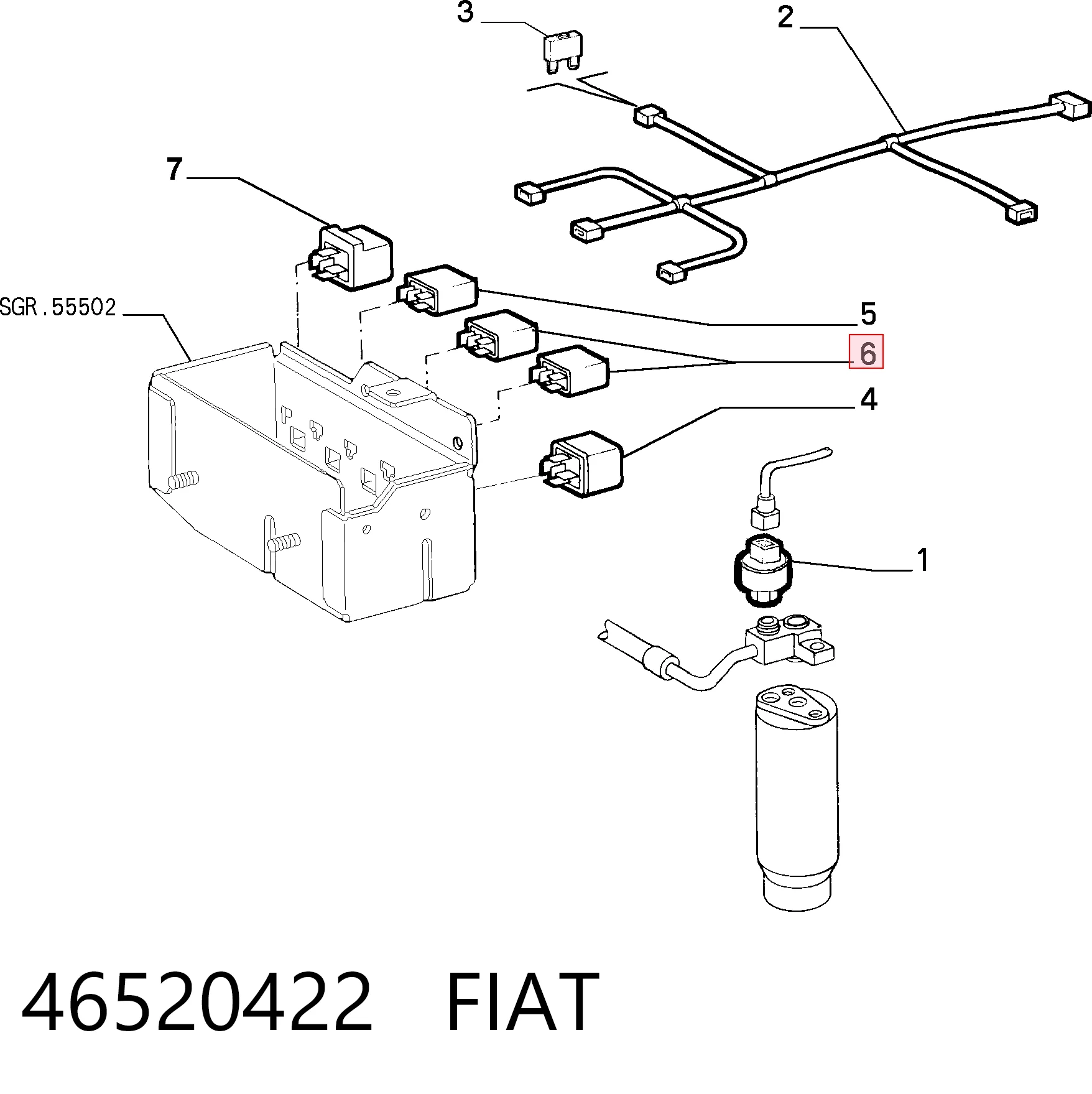 46520422 Fiat/Alfa/Lancia Блок управления вентилятором