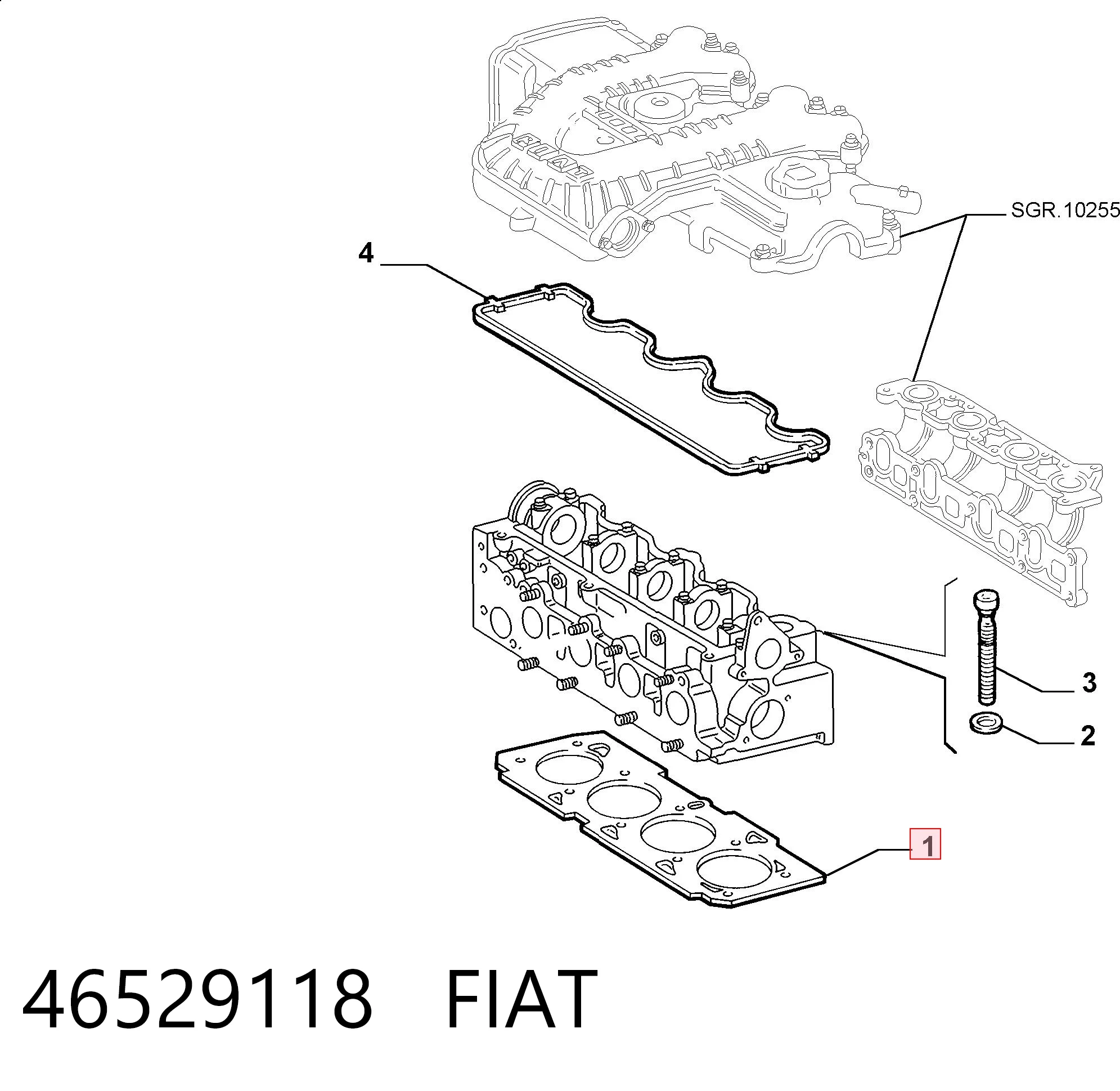 Прокладка ГБЦ Fiat Punto II хэтчбек (188) (1999 - 2012) цена, от 28.33 USD