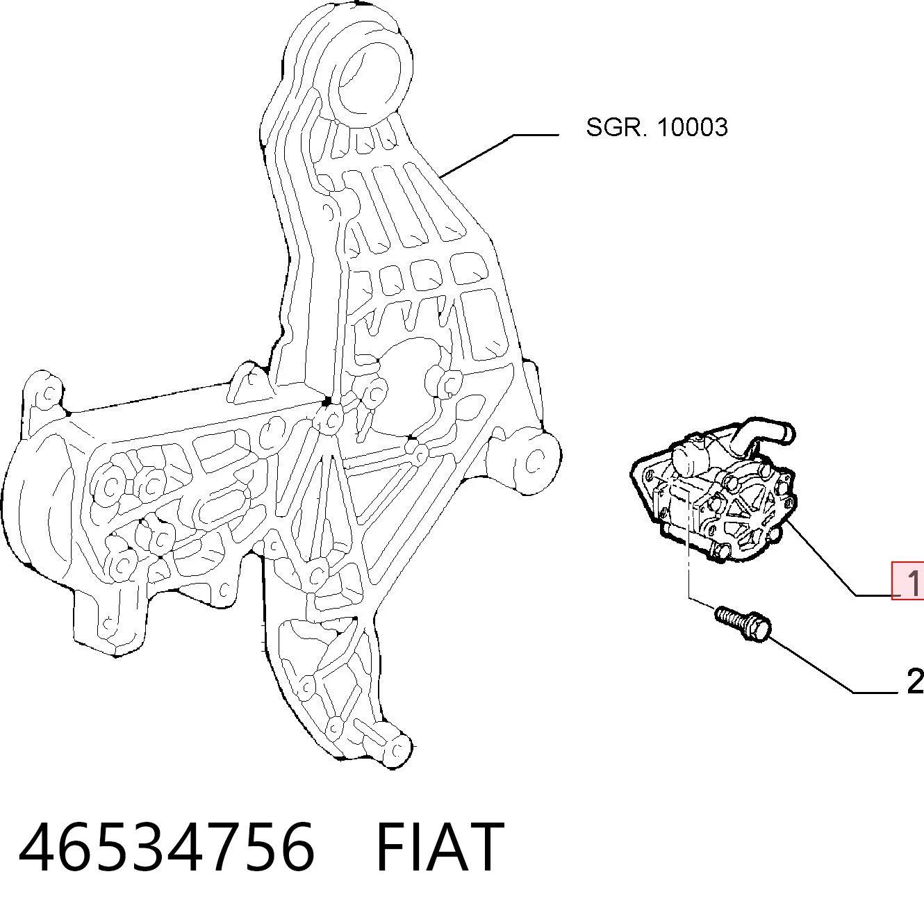 46534756 Fiat/Alfa/Lancia ГУР руля