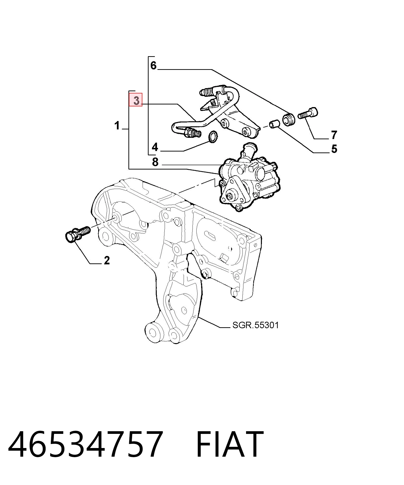 46534757 Fiat/Alfa/Lancia ГУР руля