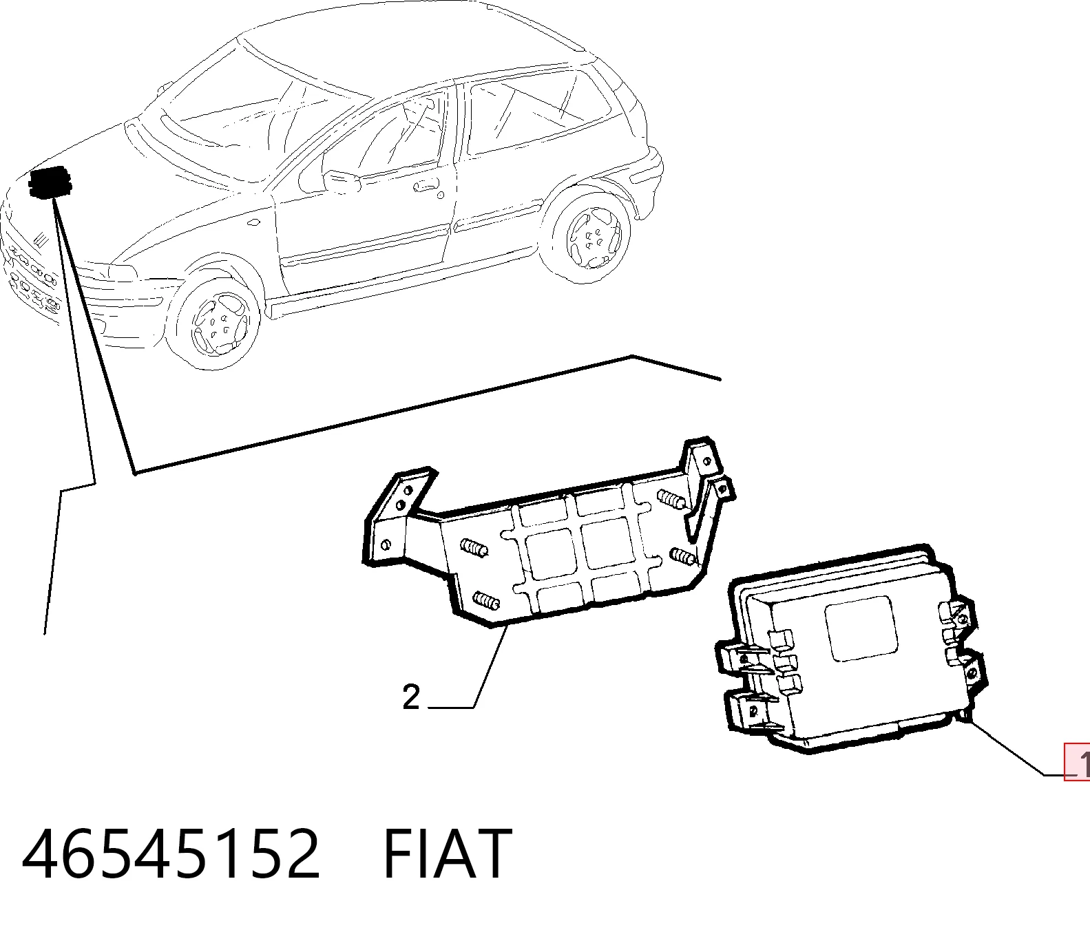 Мозги двигателя на Fiat Punto I 176