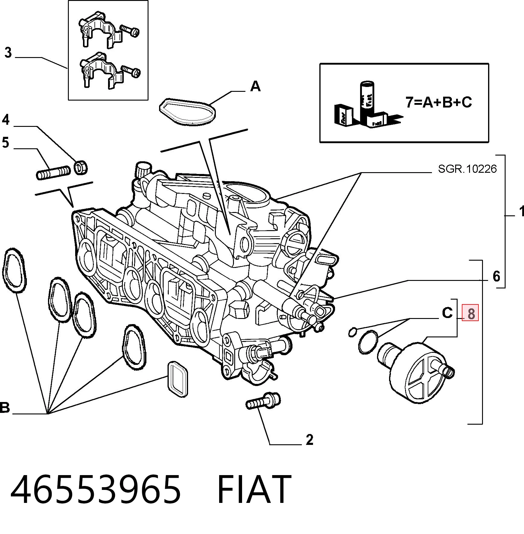 46553965 Fiat/Alfa/Lancia Датчик холостого хода