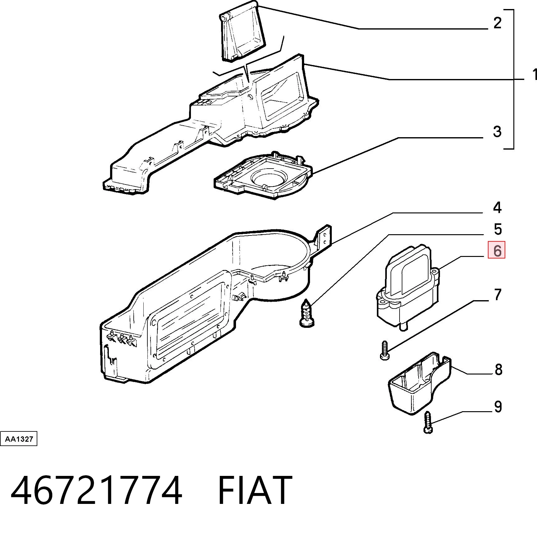 46721774 Fiat/Alfa/Lancia Реле печки