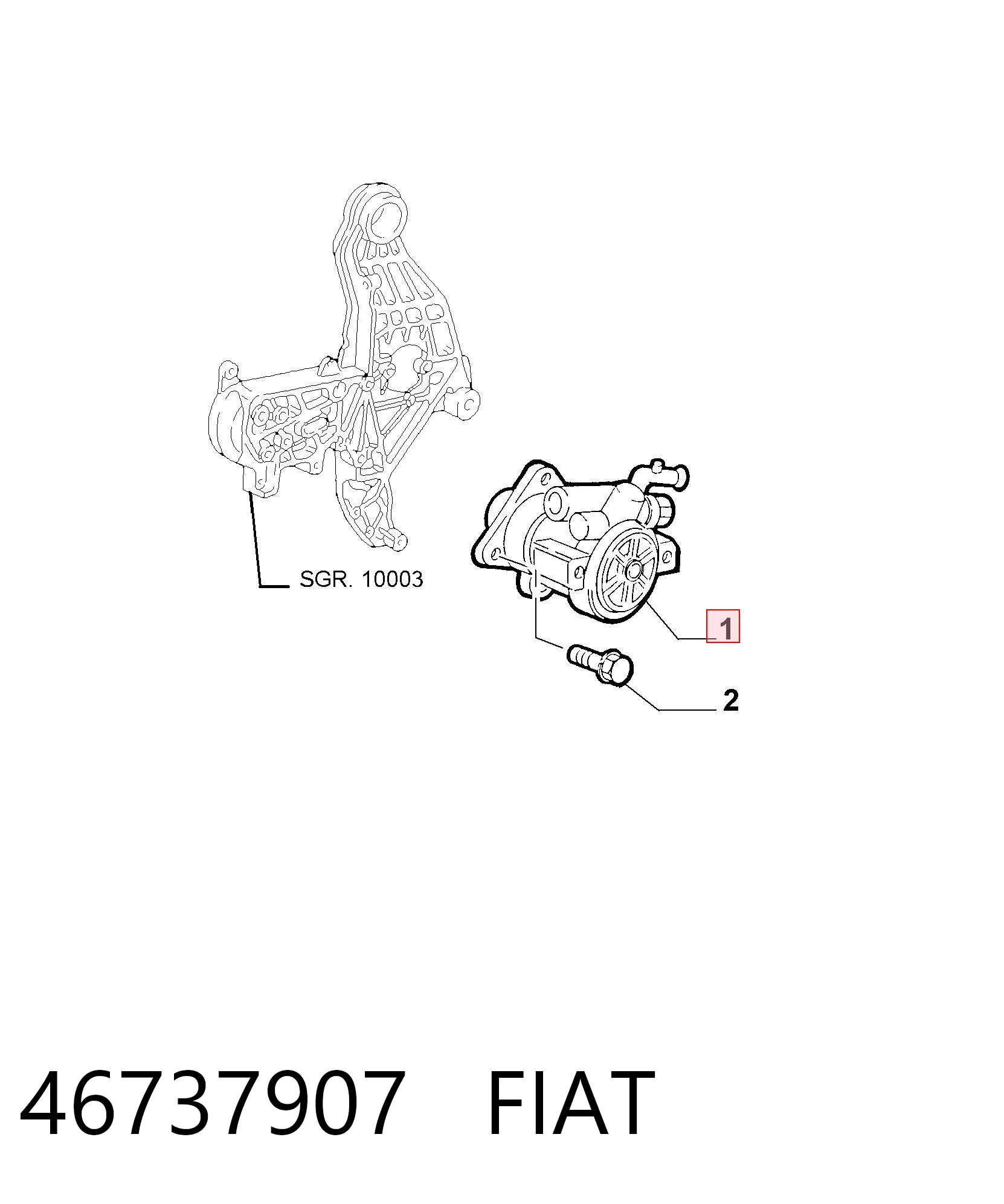 46737907 Fiat/Alfa/Lancia ГУР руля