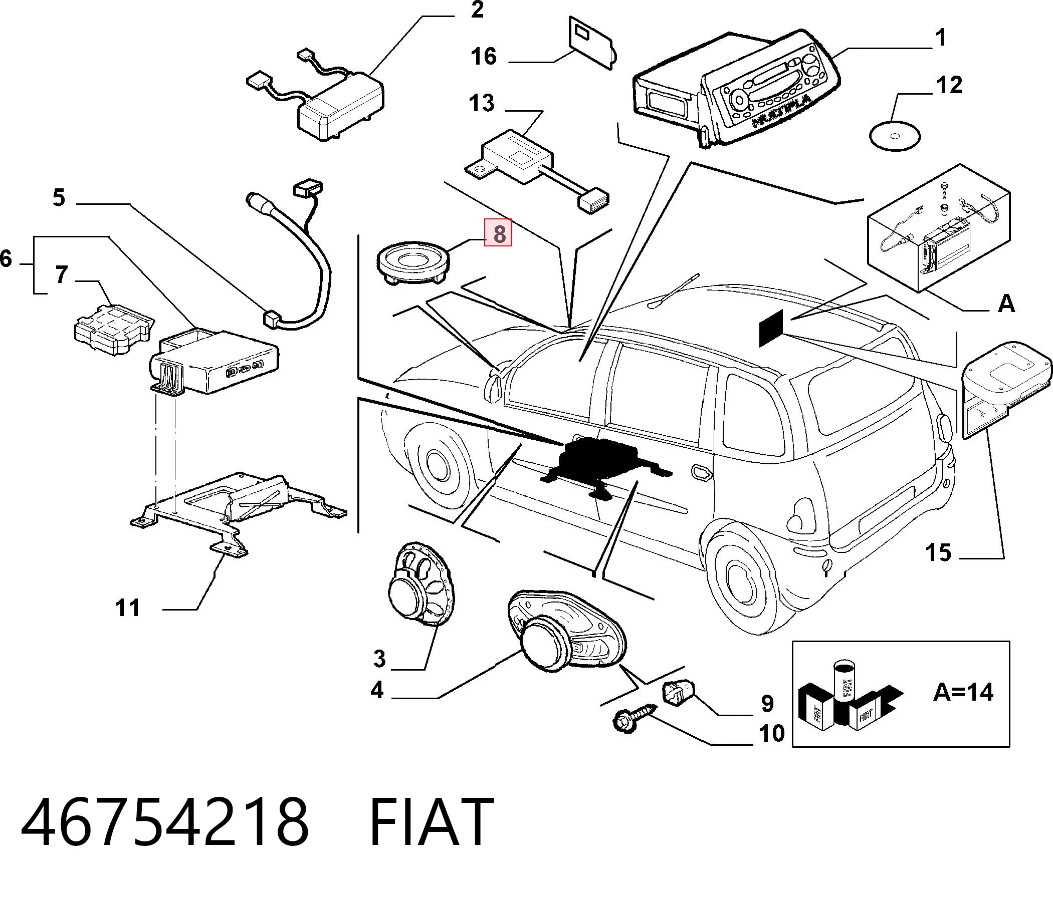 46754218 Fiat/Alfa/Lancia
