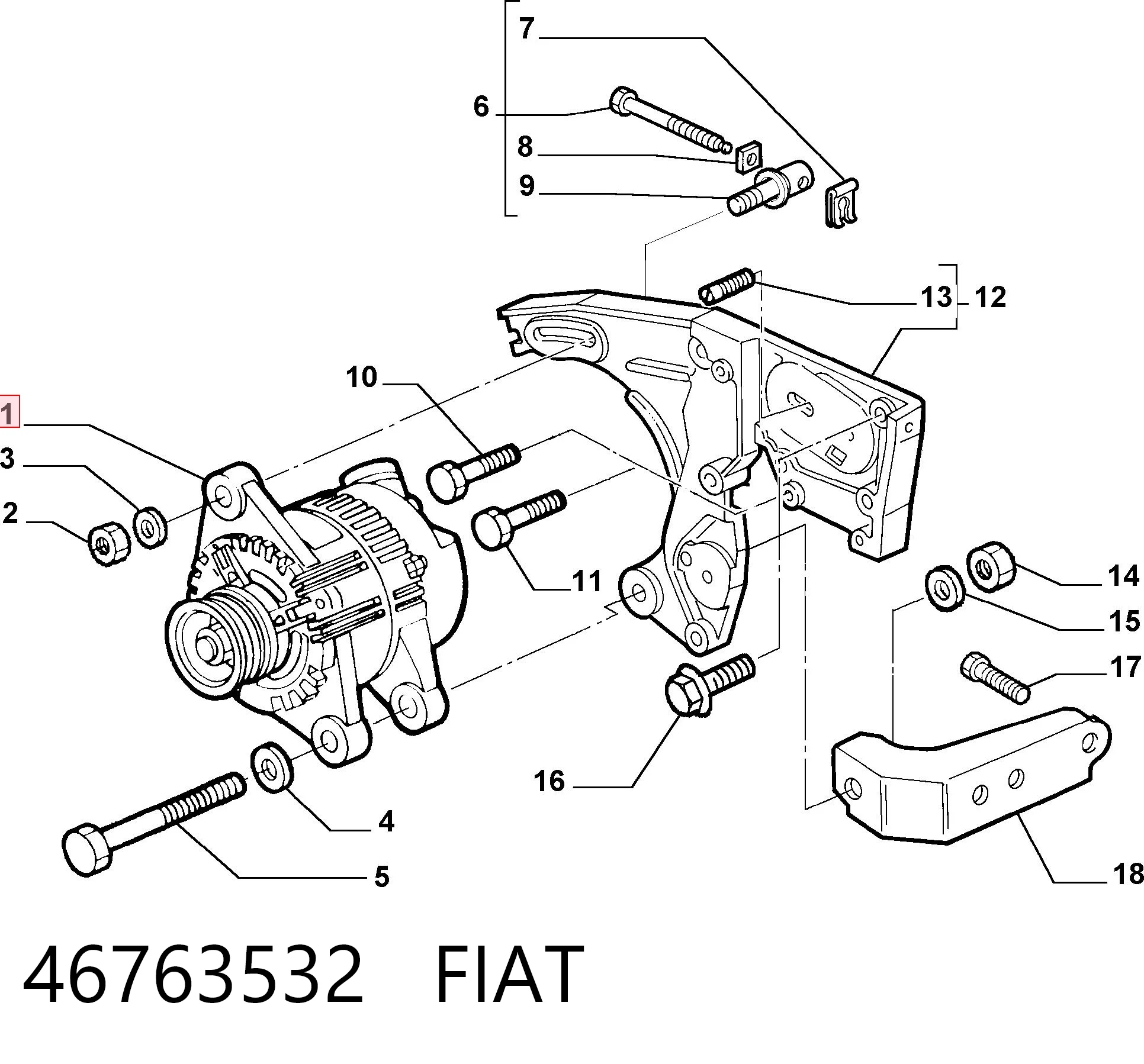 46430529 Ferrari Генератор автомобильный