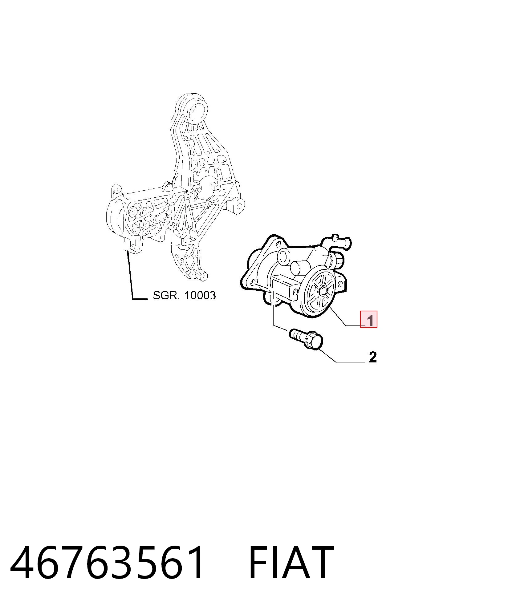 46763561 Fiat/Alfa/Lancia ГУР руля