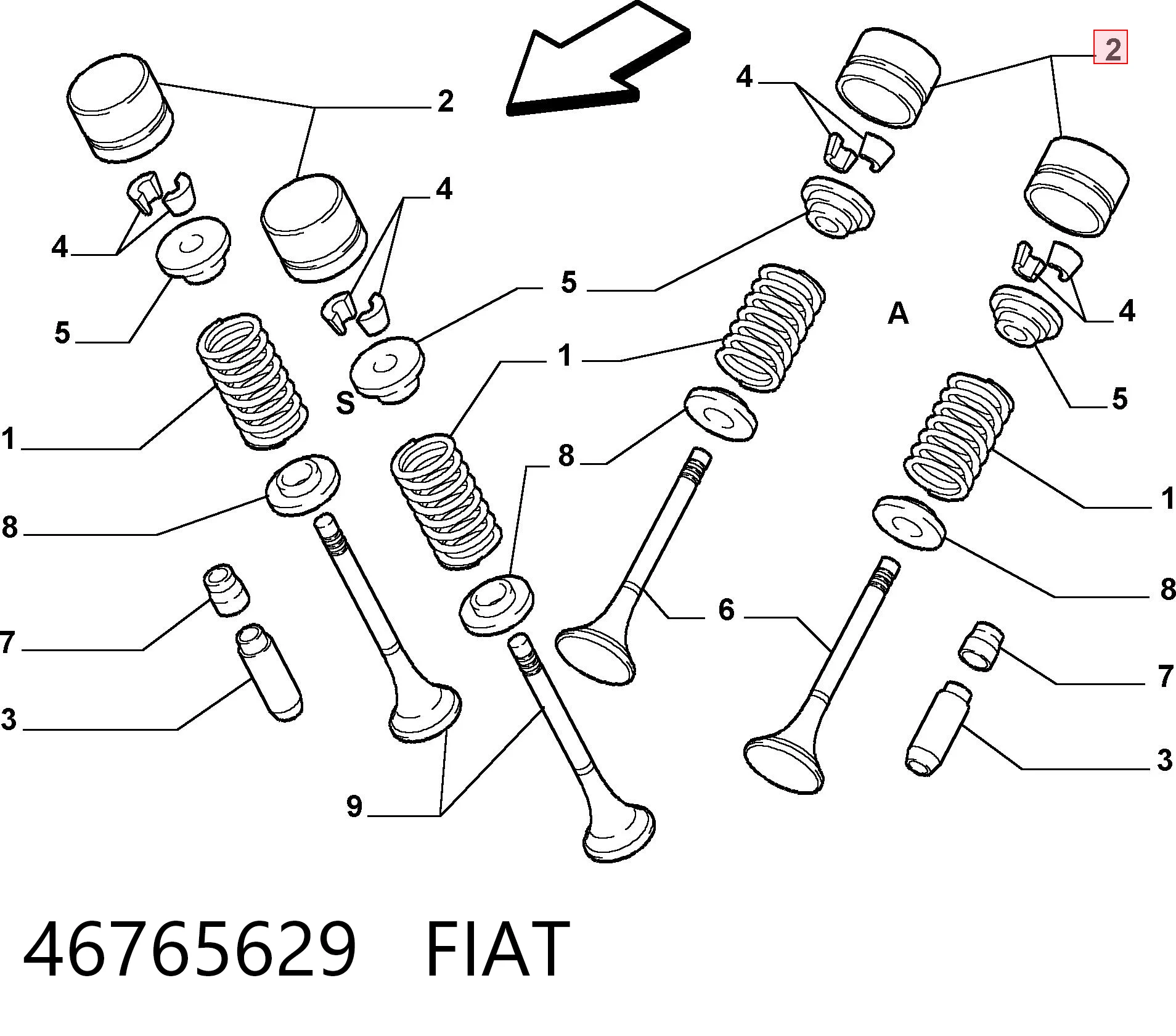  Гидрокомпенсатор Fiat Punto 1