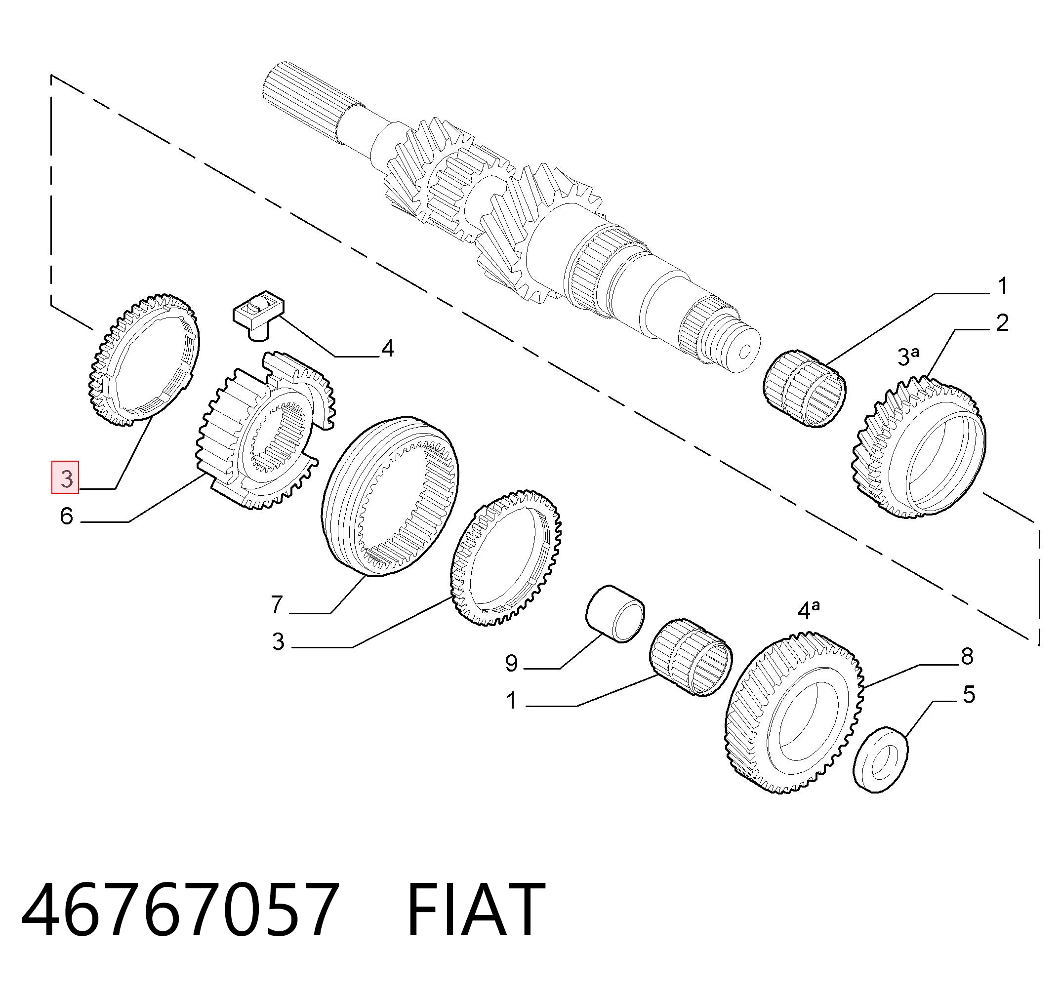 Синхронизатор 3/4-й передачи Chrysler 46767057 цена, от 16.89 USD