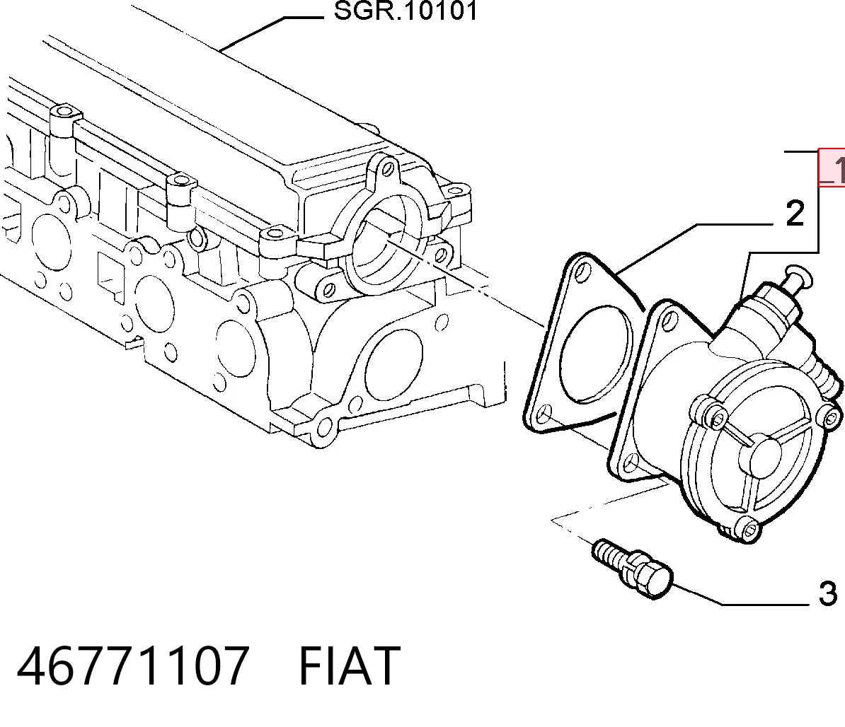 Механический вакуумный насос на Fiat Marea  185