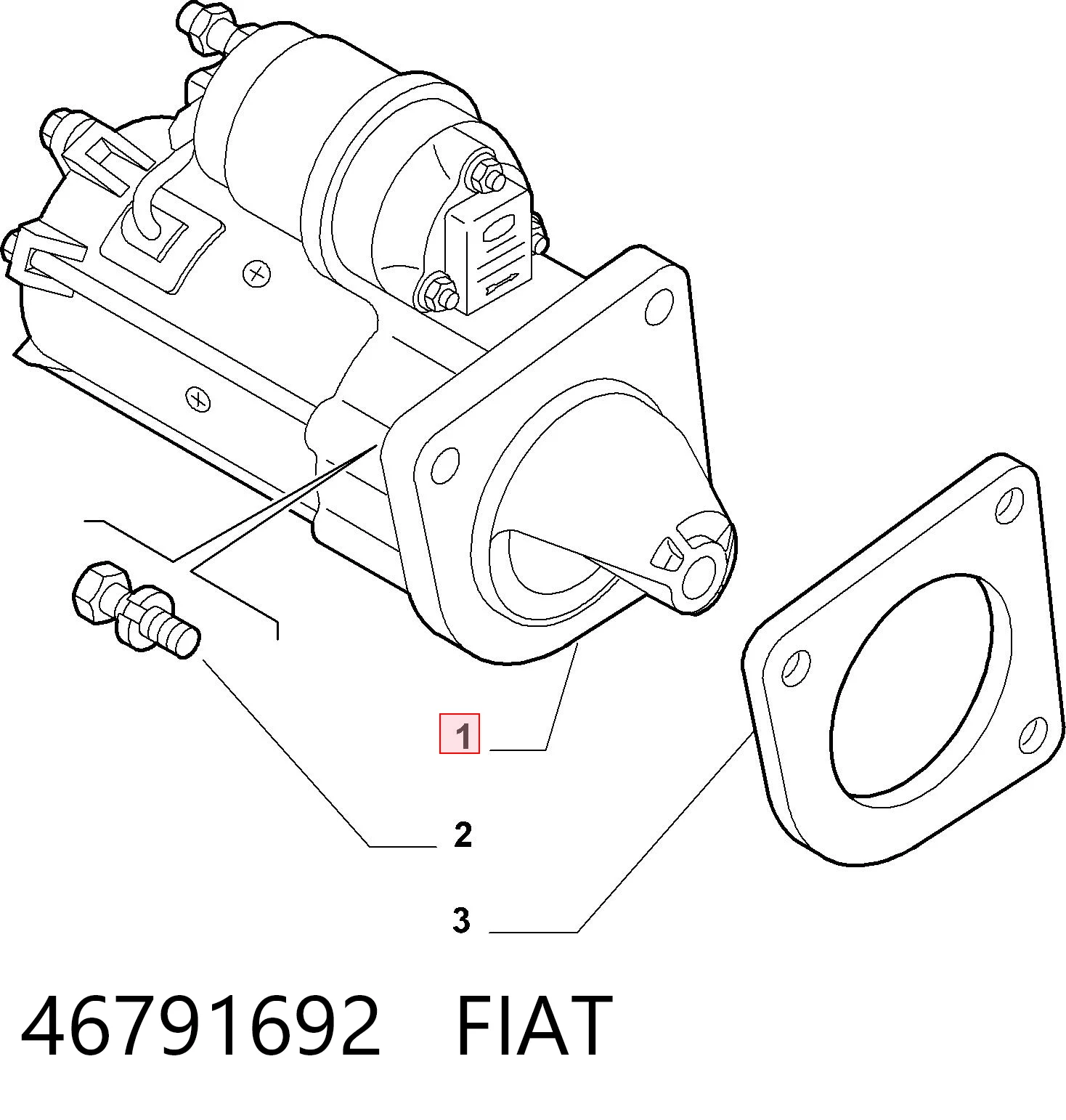 46791692 Fiat/Alfa/Lancia Стартер автомобиля