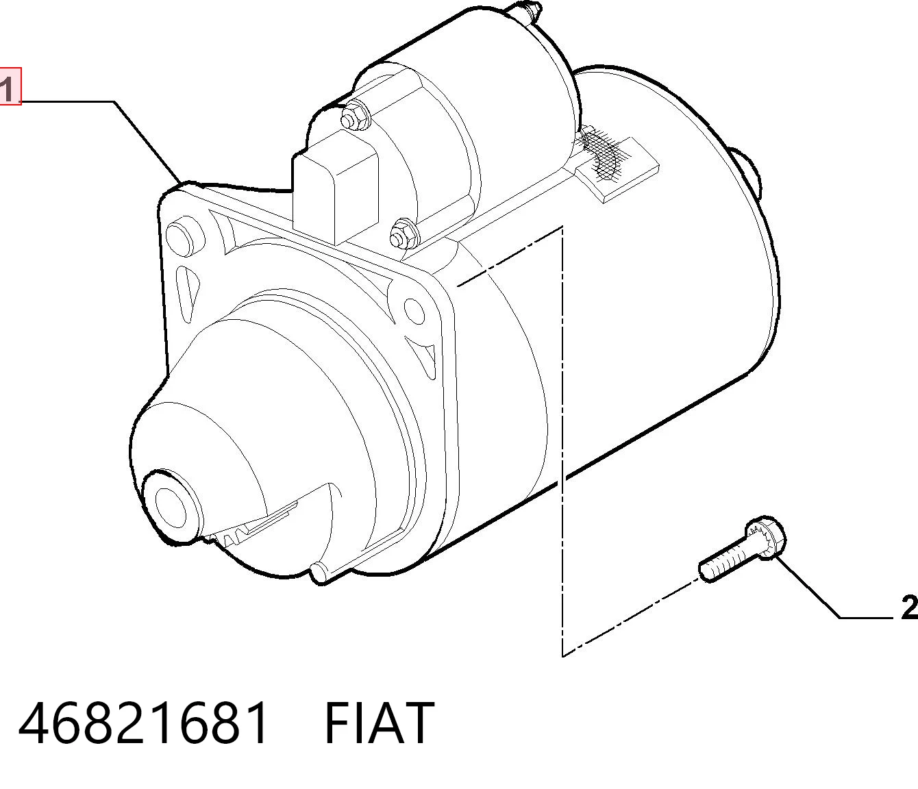 Стартер FIAT 46821681