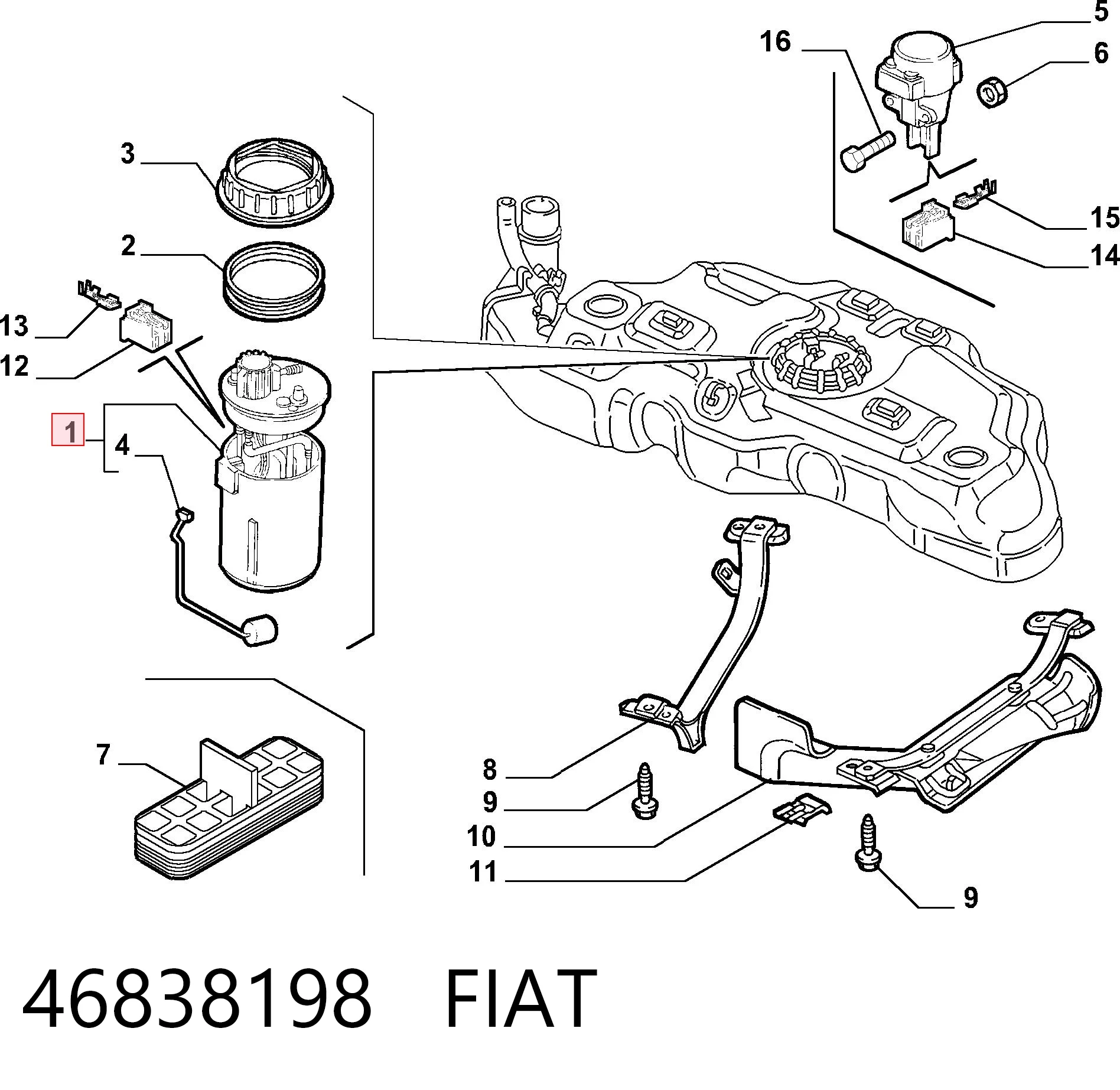 Модуль бензонасоса Magneti Marelli MAM00129M цена, от 83.87 USD