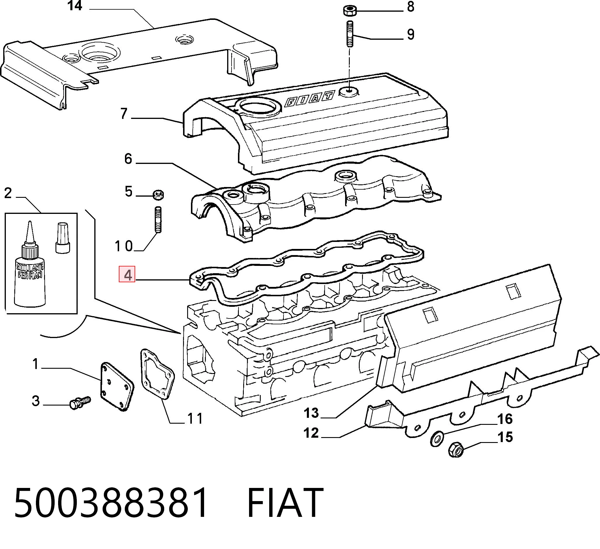 Клапанная прокладка Iveco 99462588