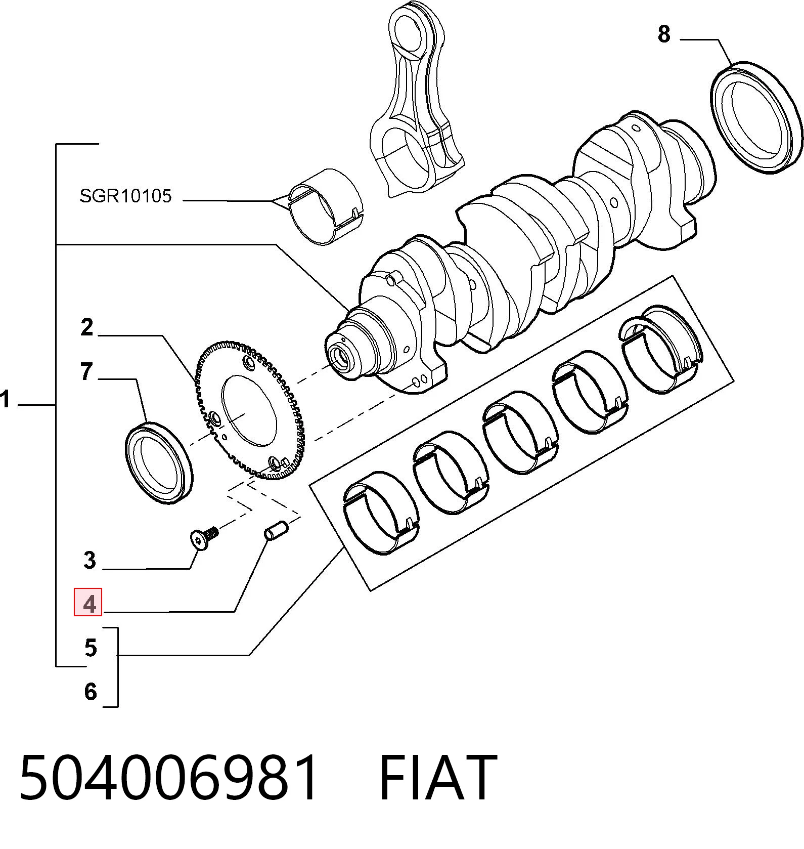 504006981 Fiat/Alfa/Lancia