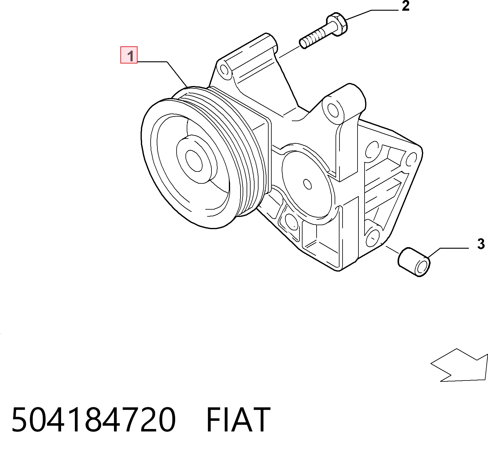 504184720 Fiat/Alfa/Lancia ГУР руля