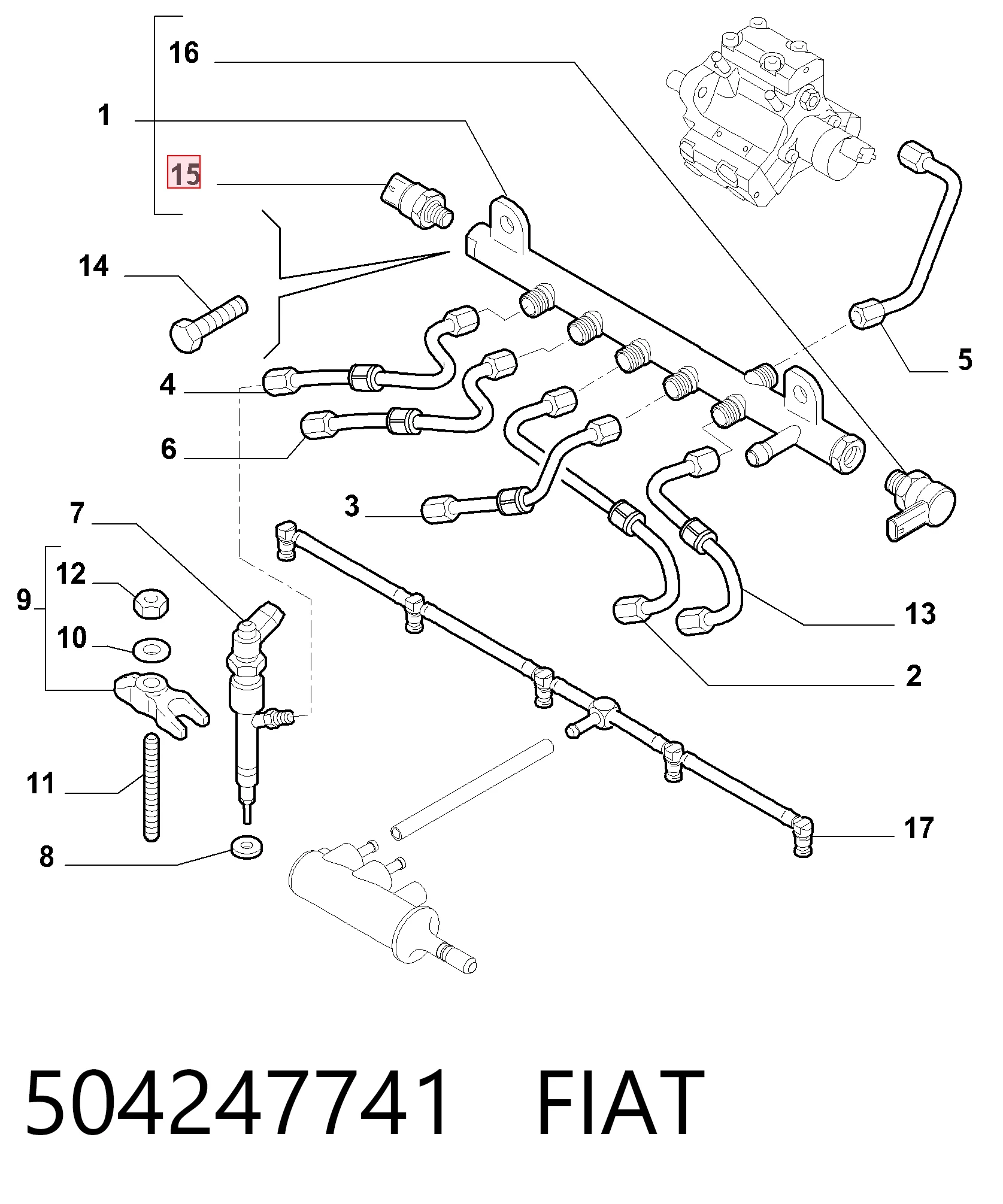 504247741 Fiat/Alfa/Lancia Манометры