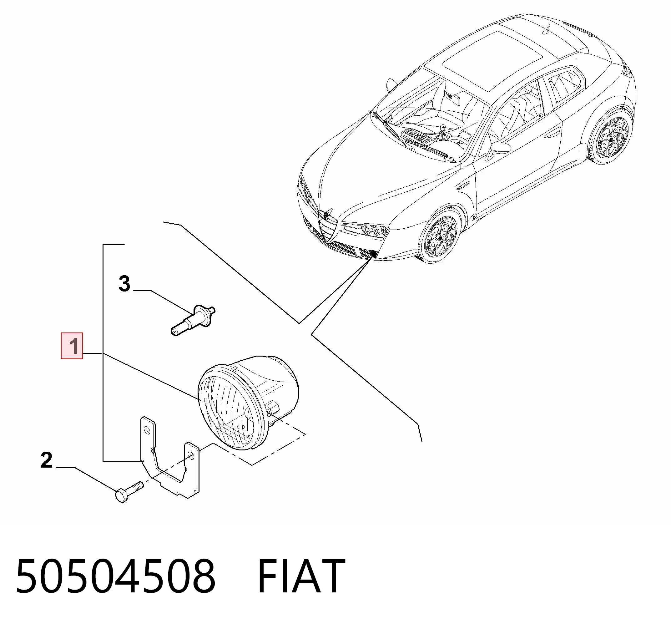 Противотуманки на Alfa Romeo 159  939