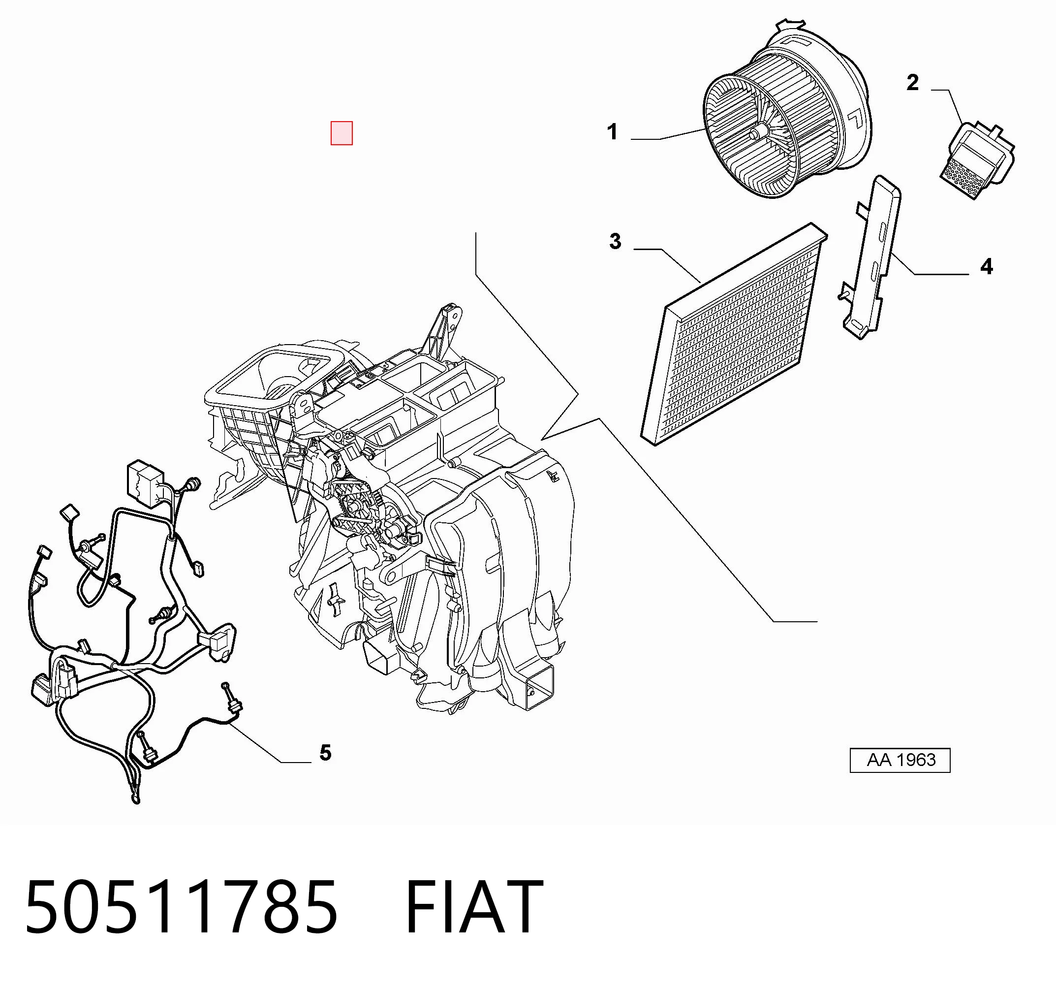 Фильтр салона FIAT 50511785