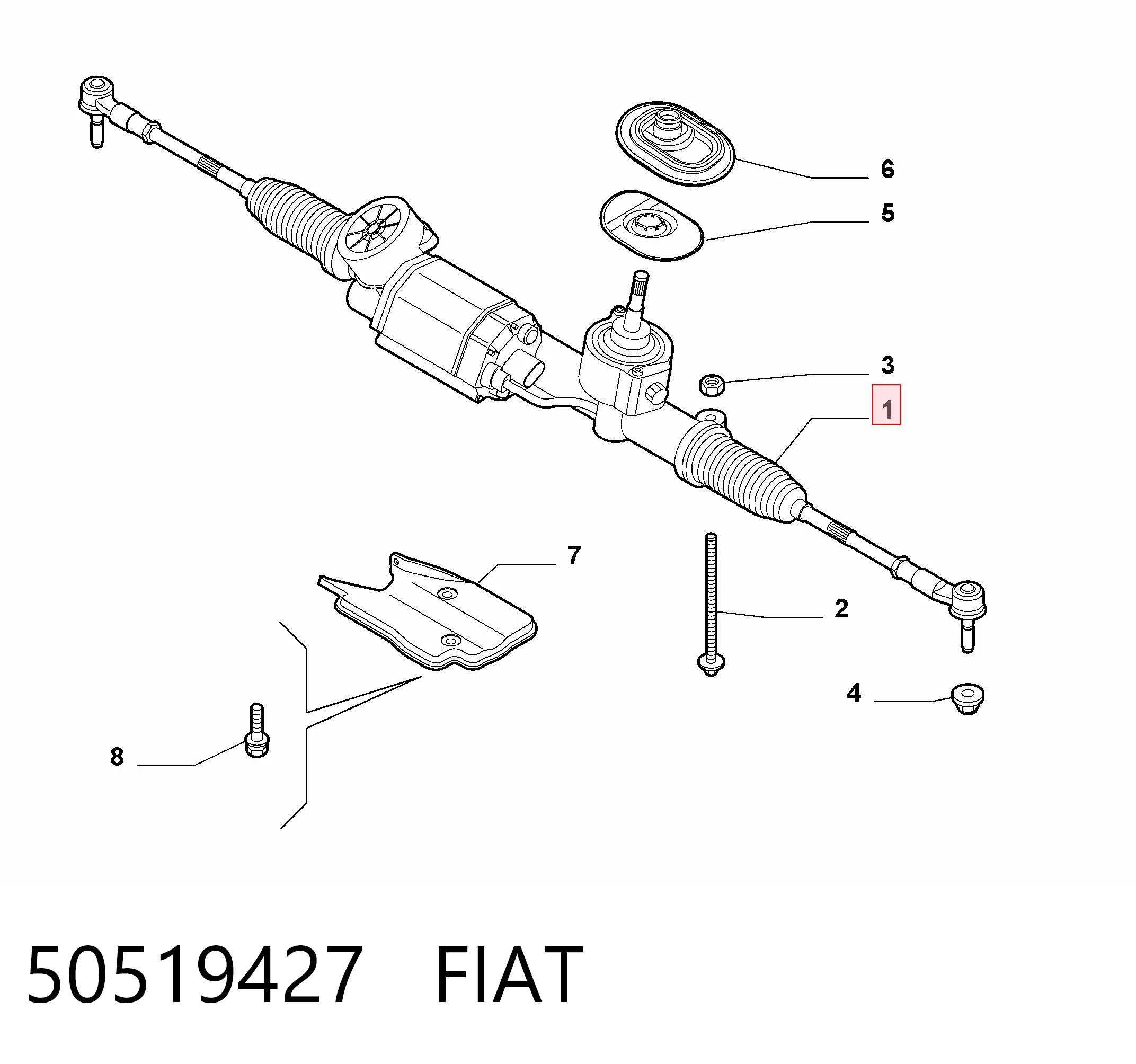 Реечный рулевой механизм Alfa Romeo Giulietta хэтчбек (940) (2010 - 2020) цена, от 202.47 USD