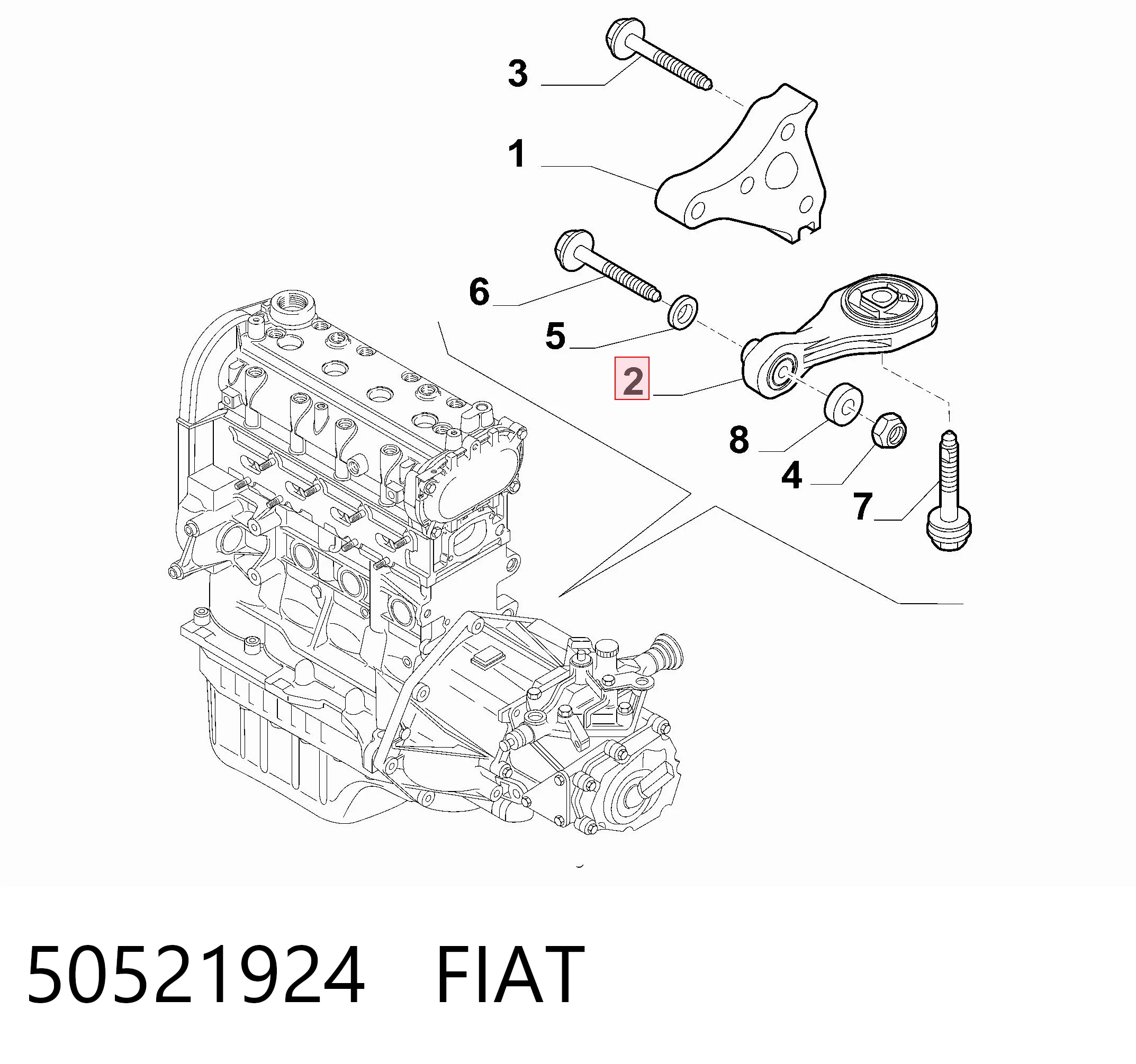 Купить 030607010544 Magneti Marelli Гидроопора двигателя задняя