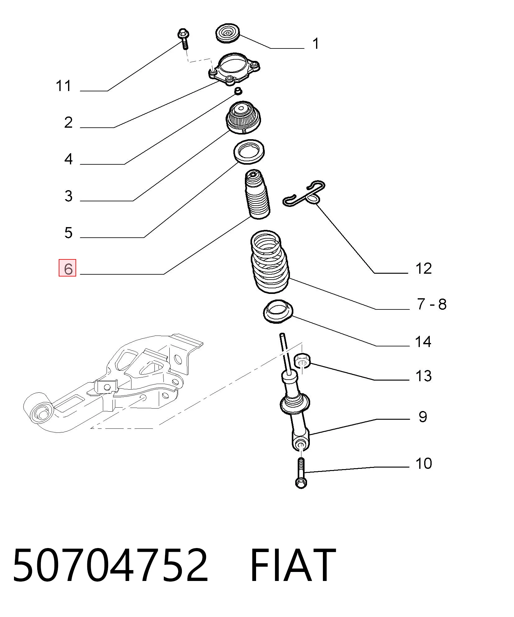 Пыльники и отбойники амортизатора на Alfa Romeo 159  939
