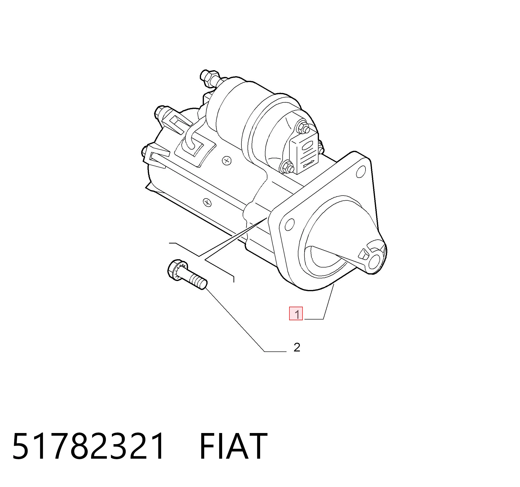 Стартер FIAT 51782321
