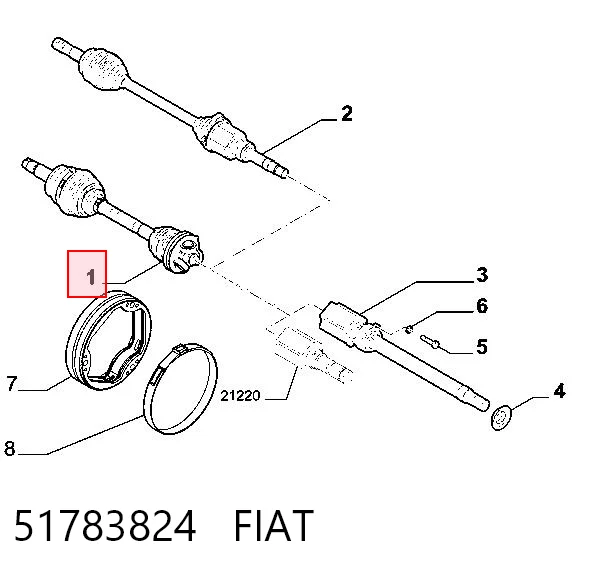 Купить BB5125 Posterparts Привод в сборе левый