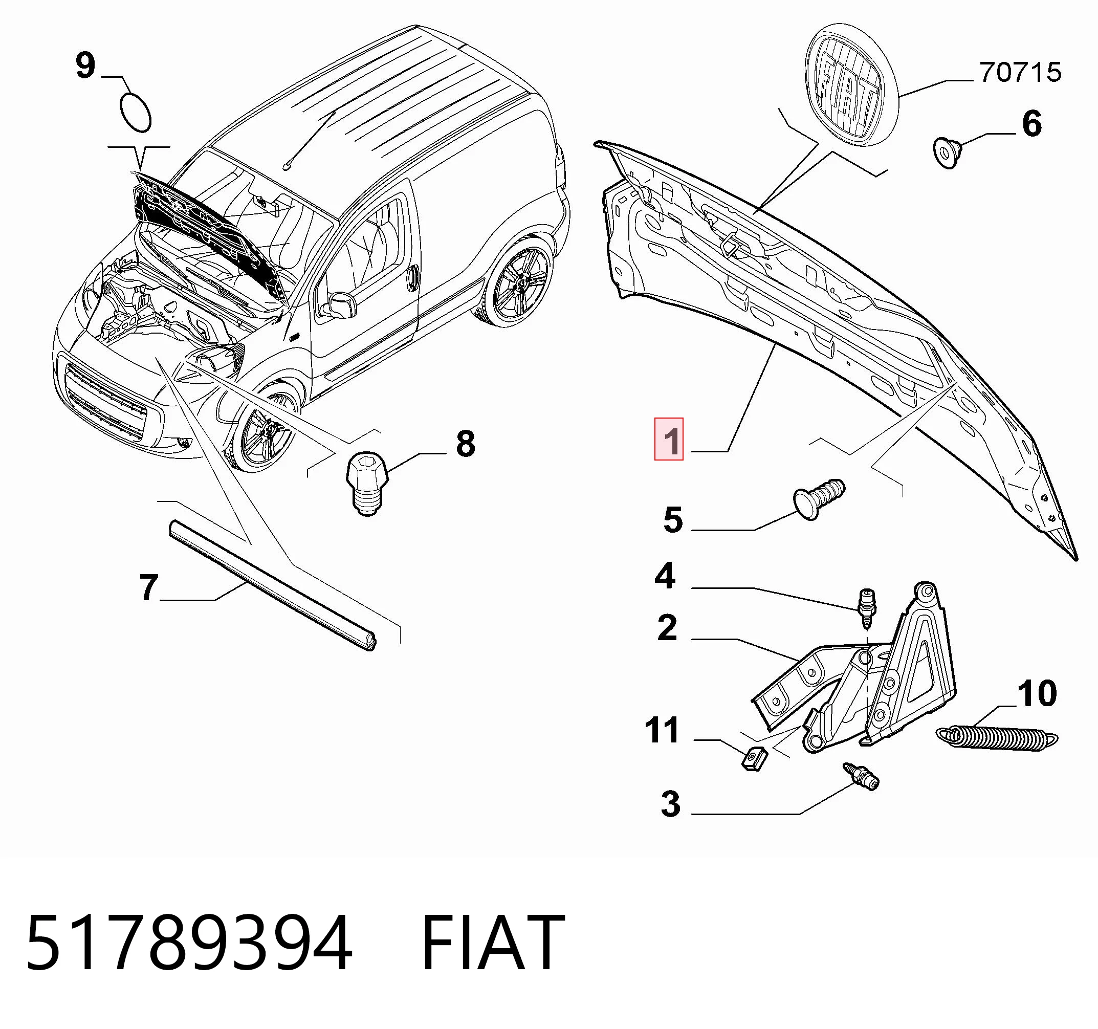 FT20029A TYG Капот