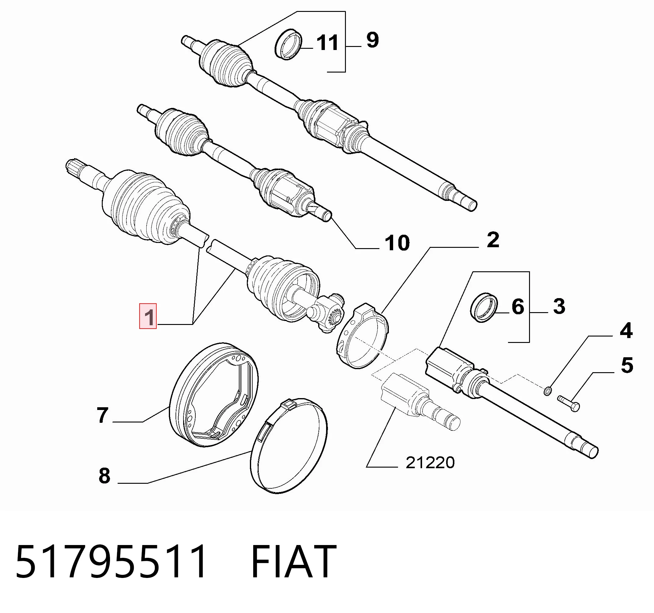 Привод передний левый SKF VKJC2291 цена, от 56.21 USD