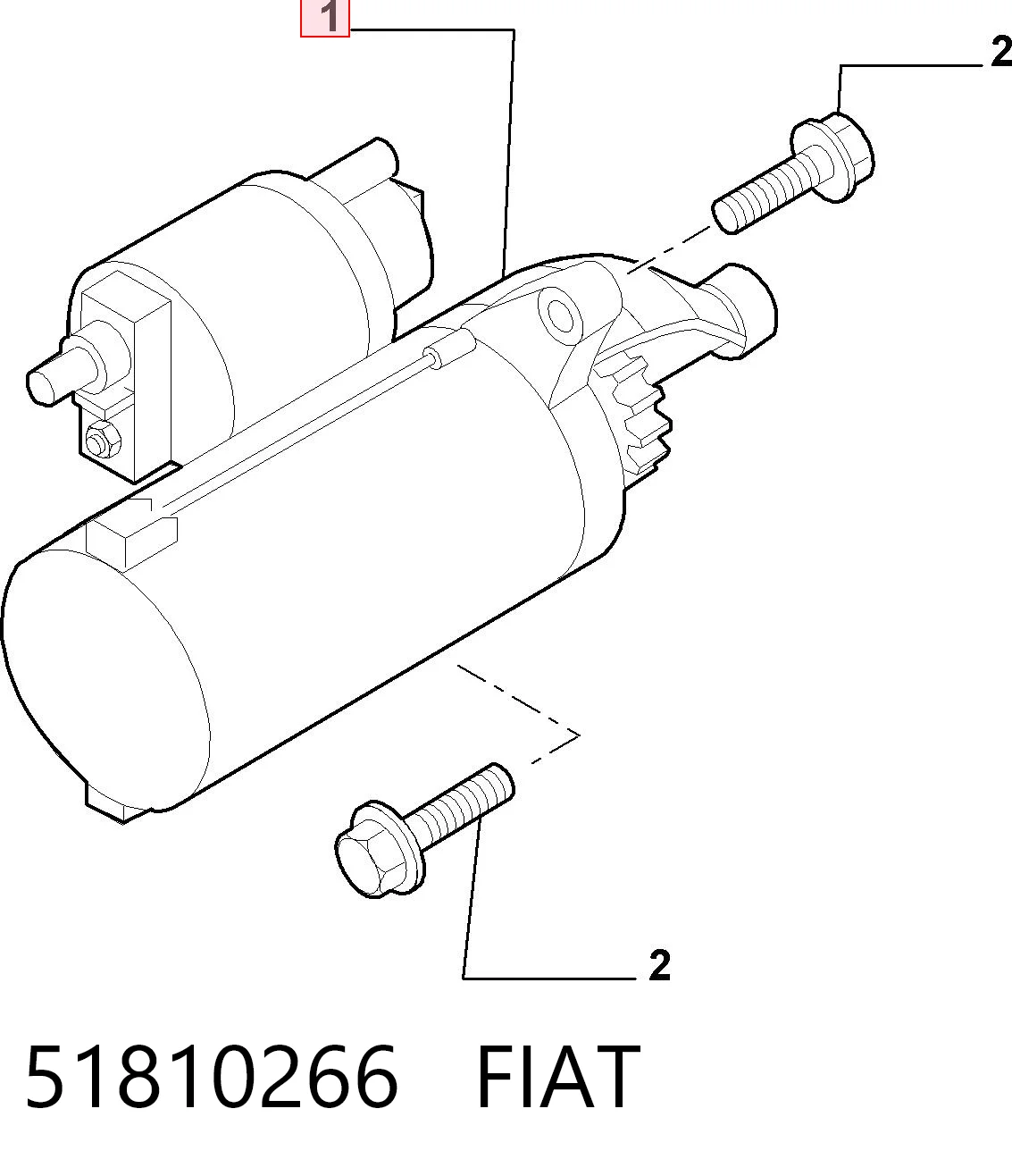 Стартер FIAT 51810266