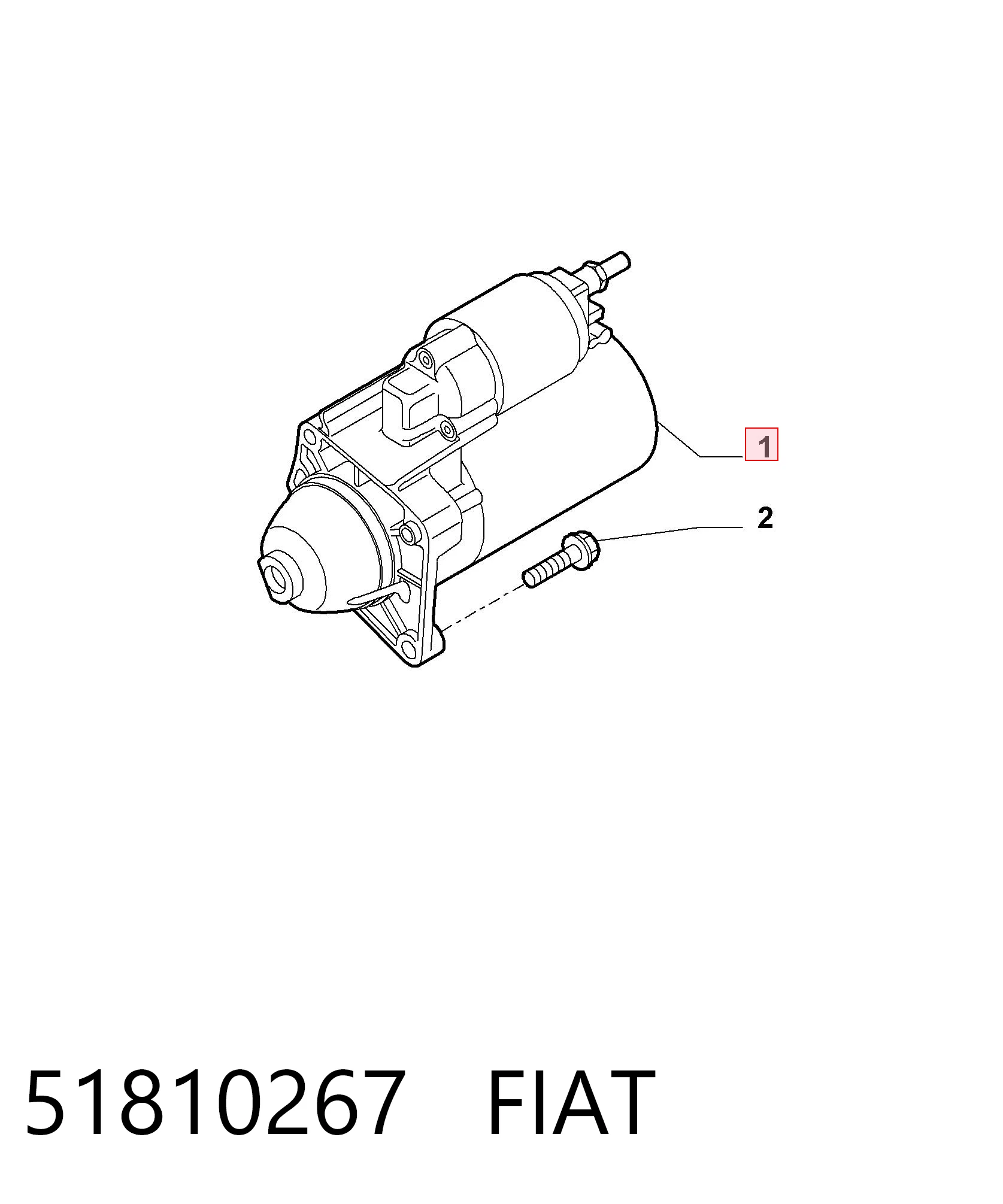 Стартер FIAT 51810267