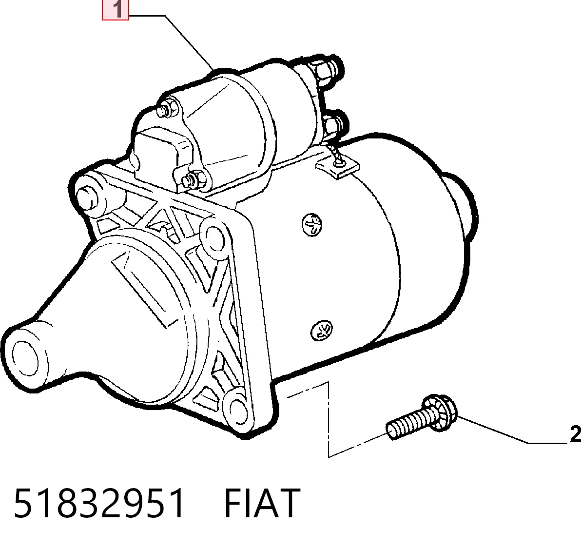 Стартер FIAT 51832951