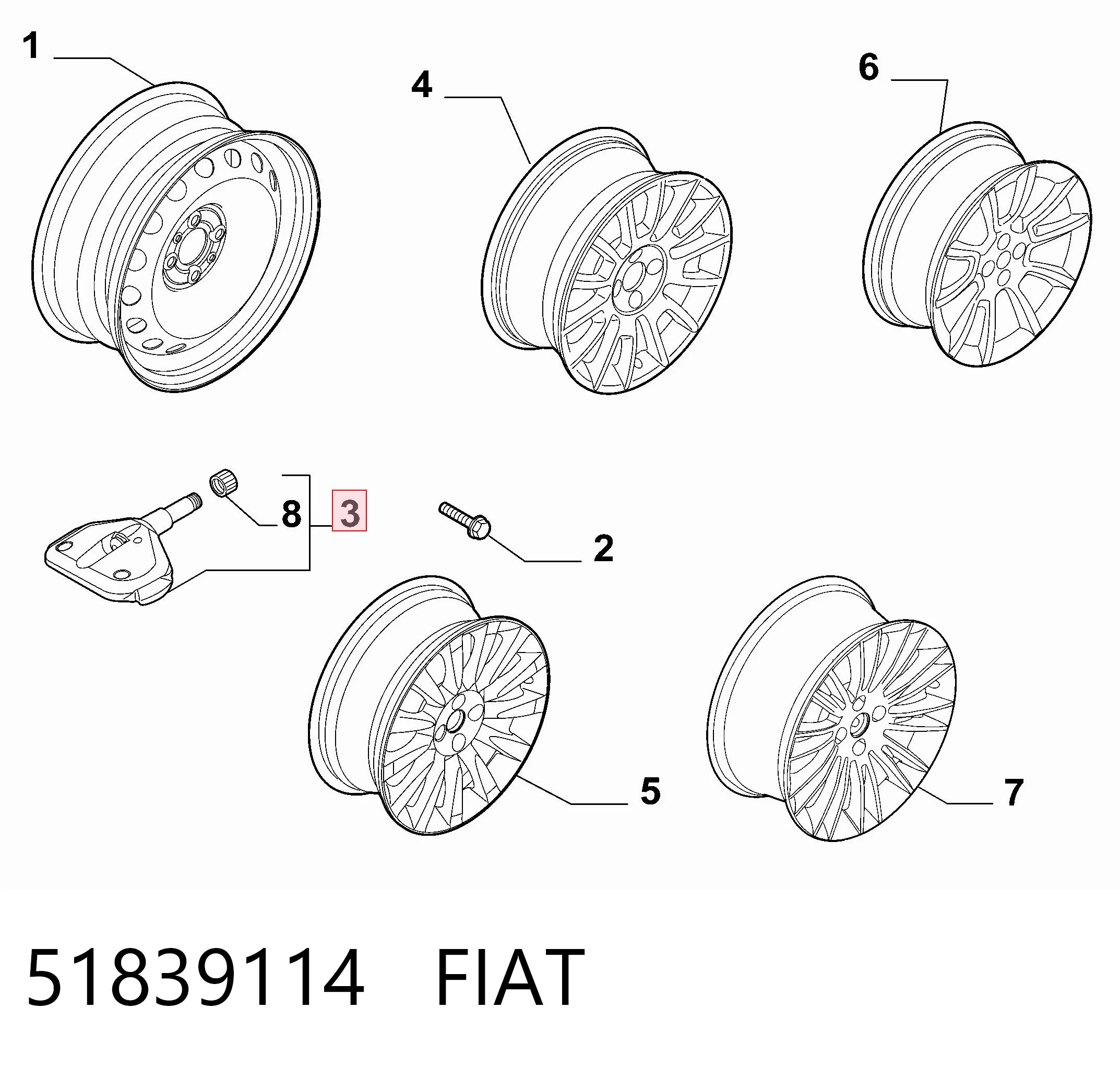 51839114 Fiat/Alfa/Lancia Манометр воздушный