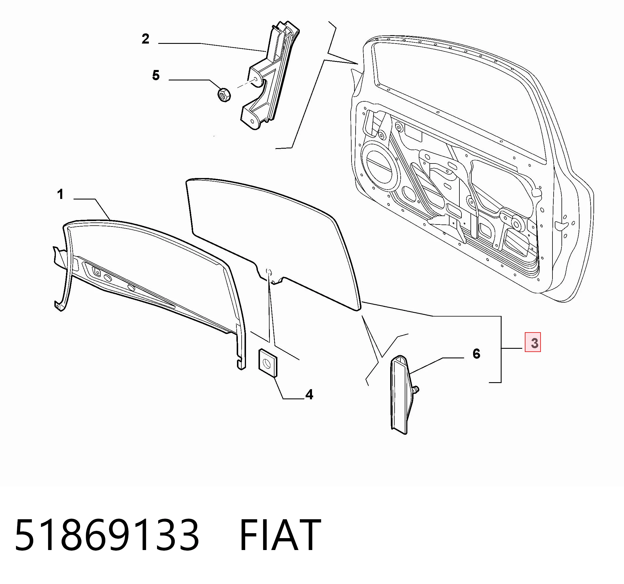 ST401260 Pilkington Стекло передней двери, правой