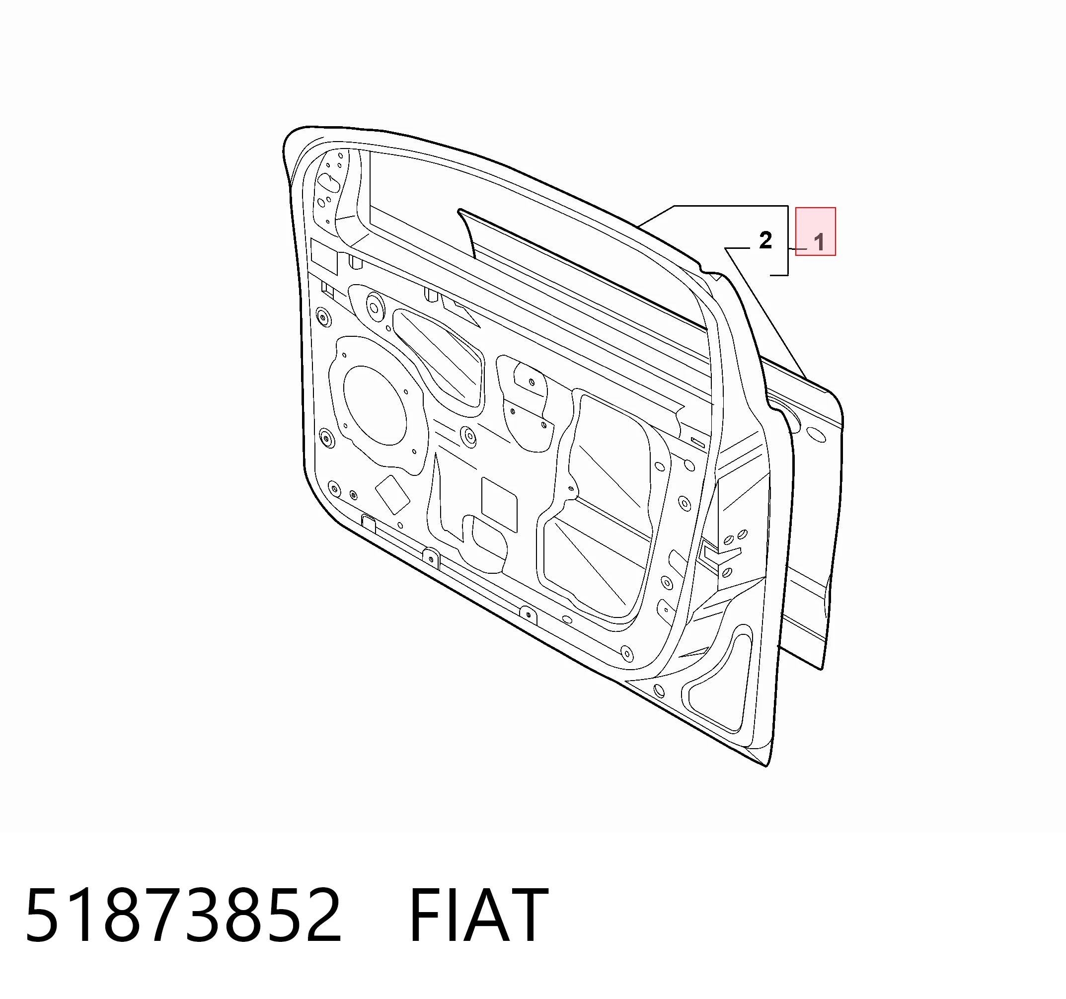 Дверь передняя правая на Fiat Bravo II 198