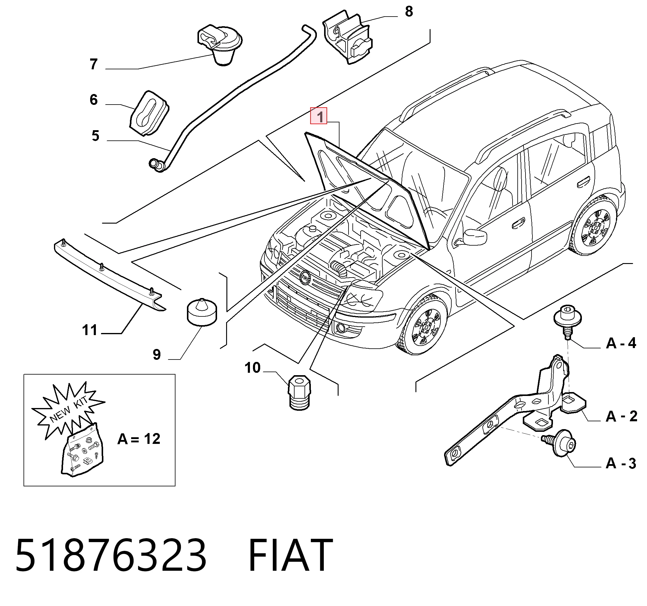 Капот двигателя Polcar 3003031
