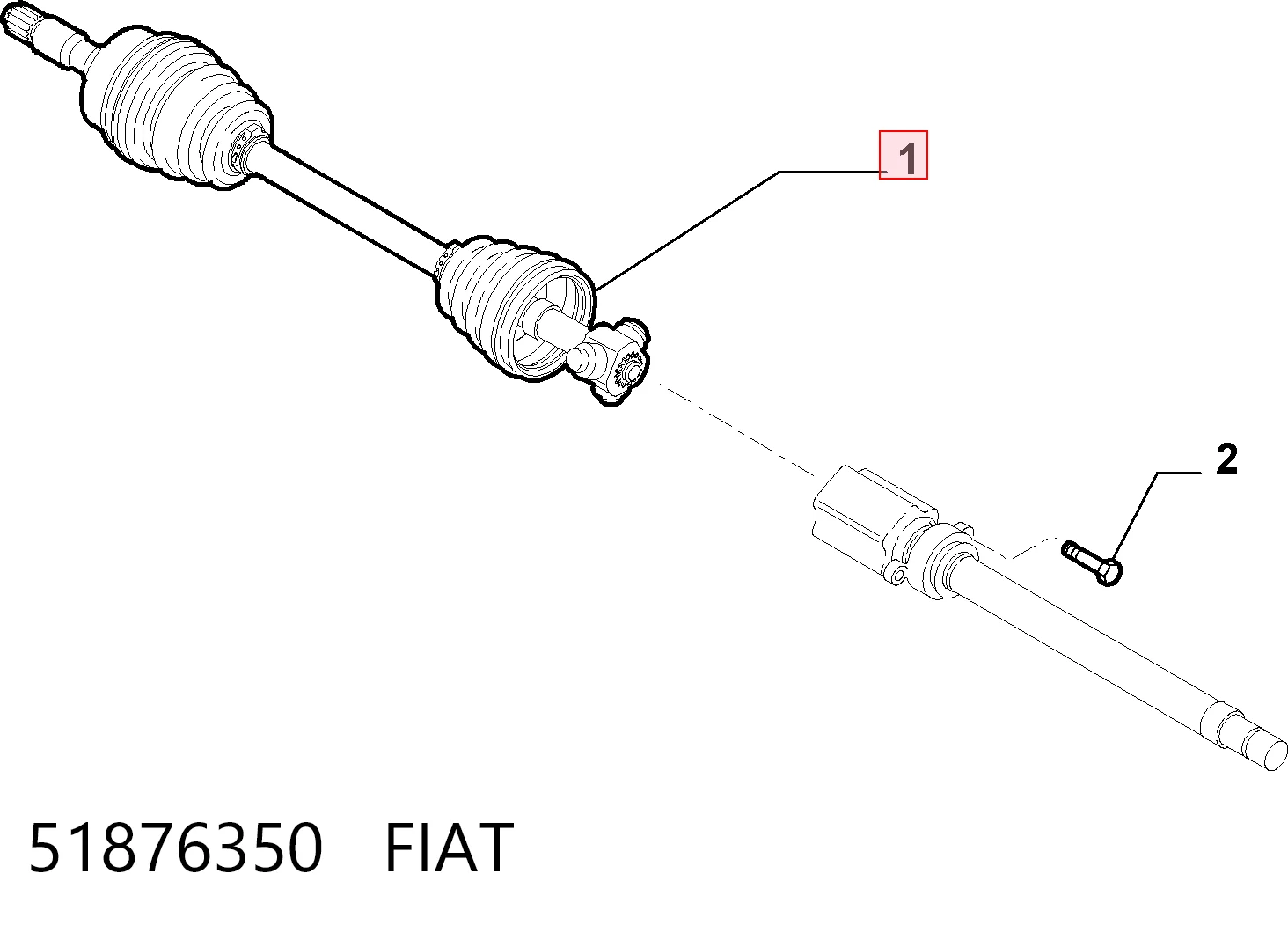 Привод правый Posterparts BB3941